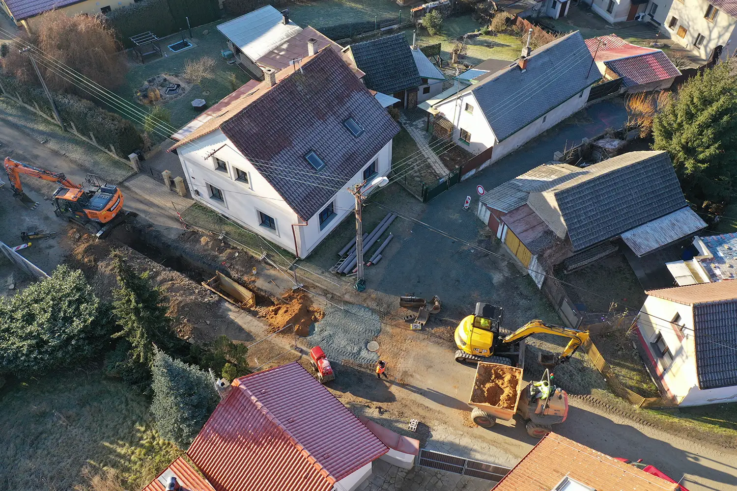 Rekonstrukce inženýrských sítí – VPK Suchý, Zásmuky