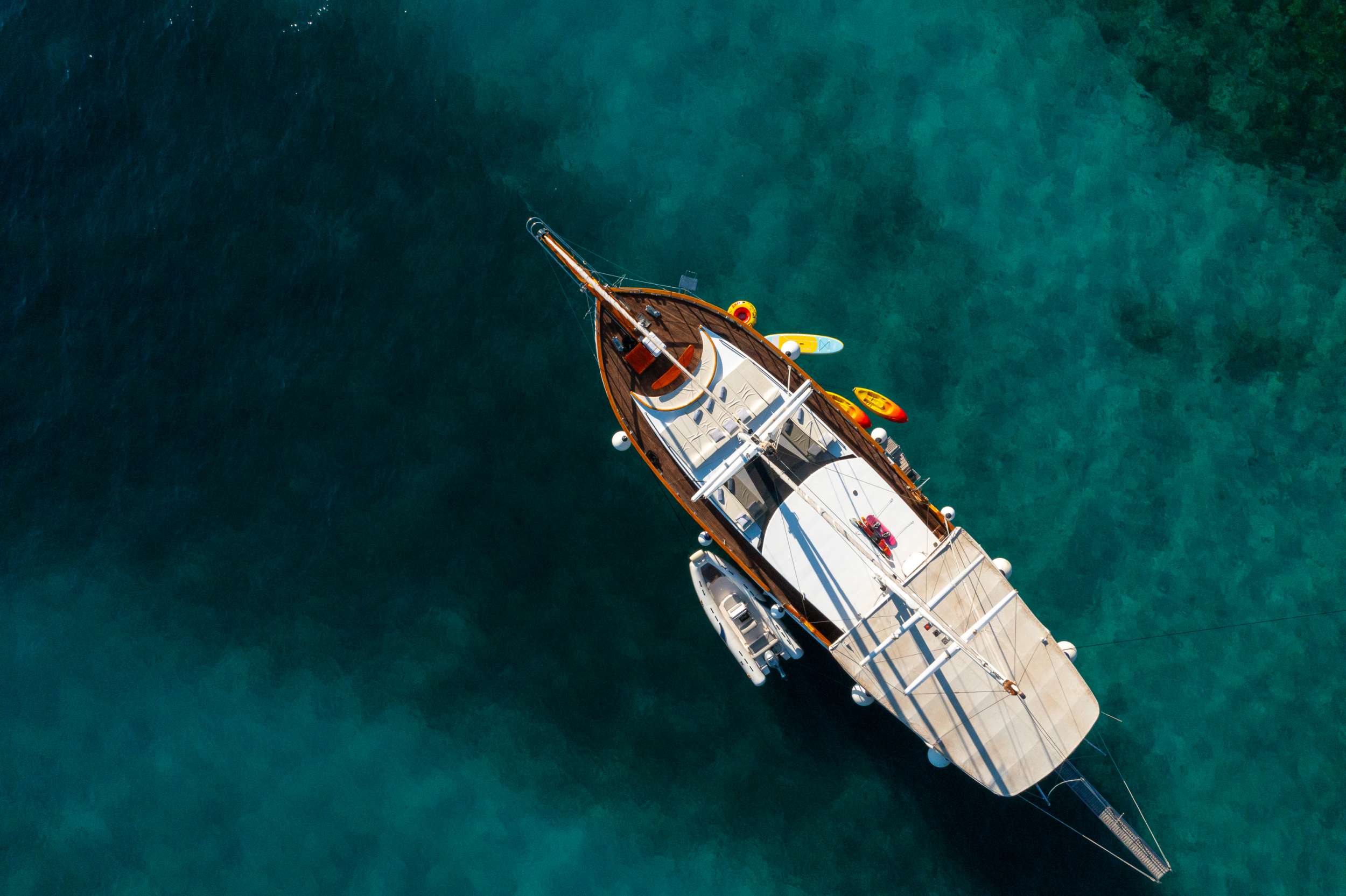 Aerial View of Gulet Allure in Croatia
