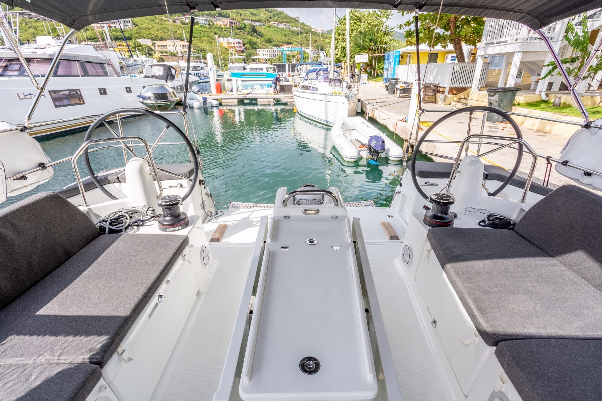 COSETTE II - aft deck and dual helm station