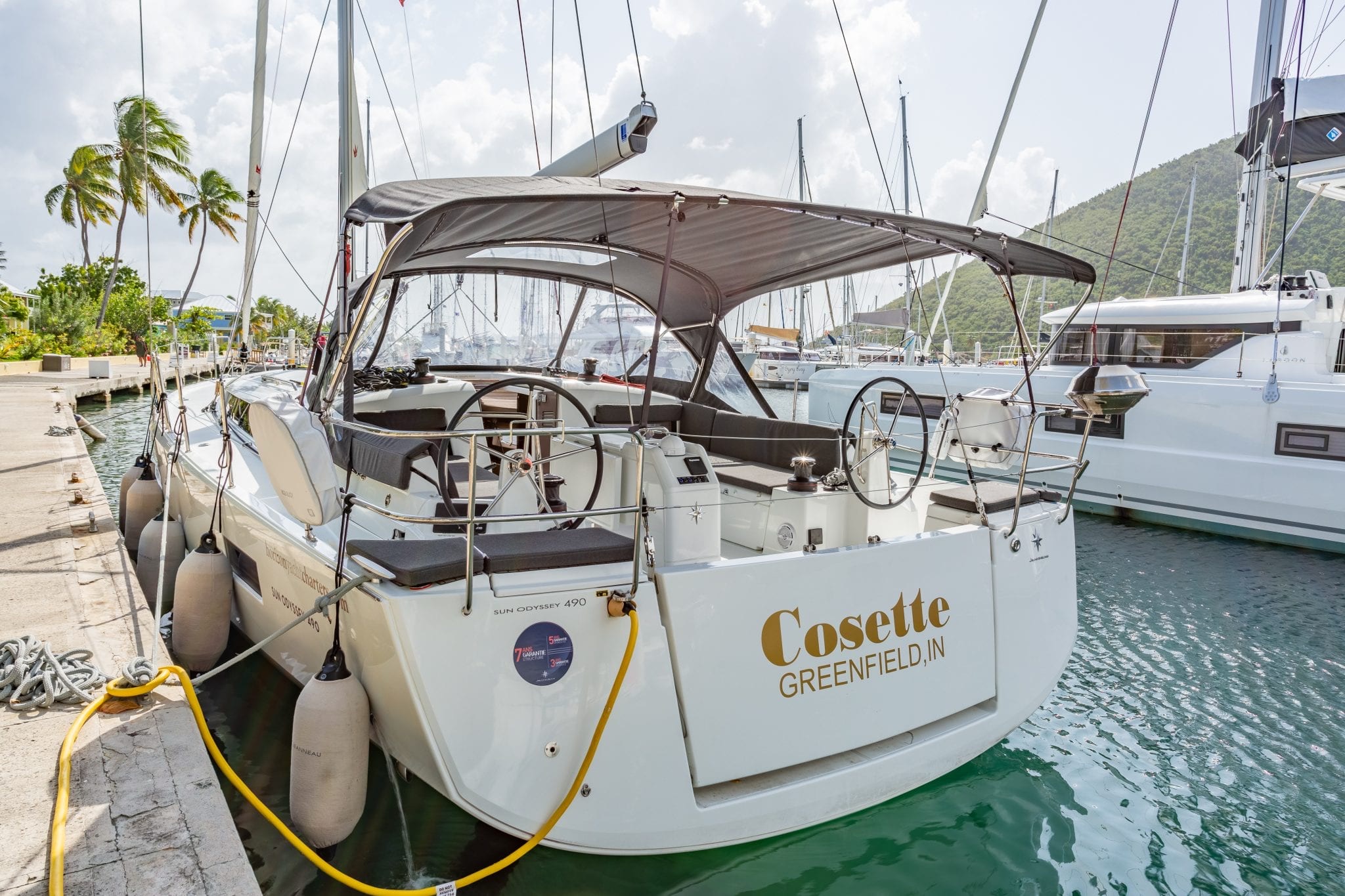 COSETTE II - aft deck view