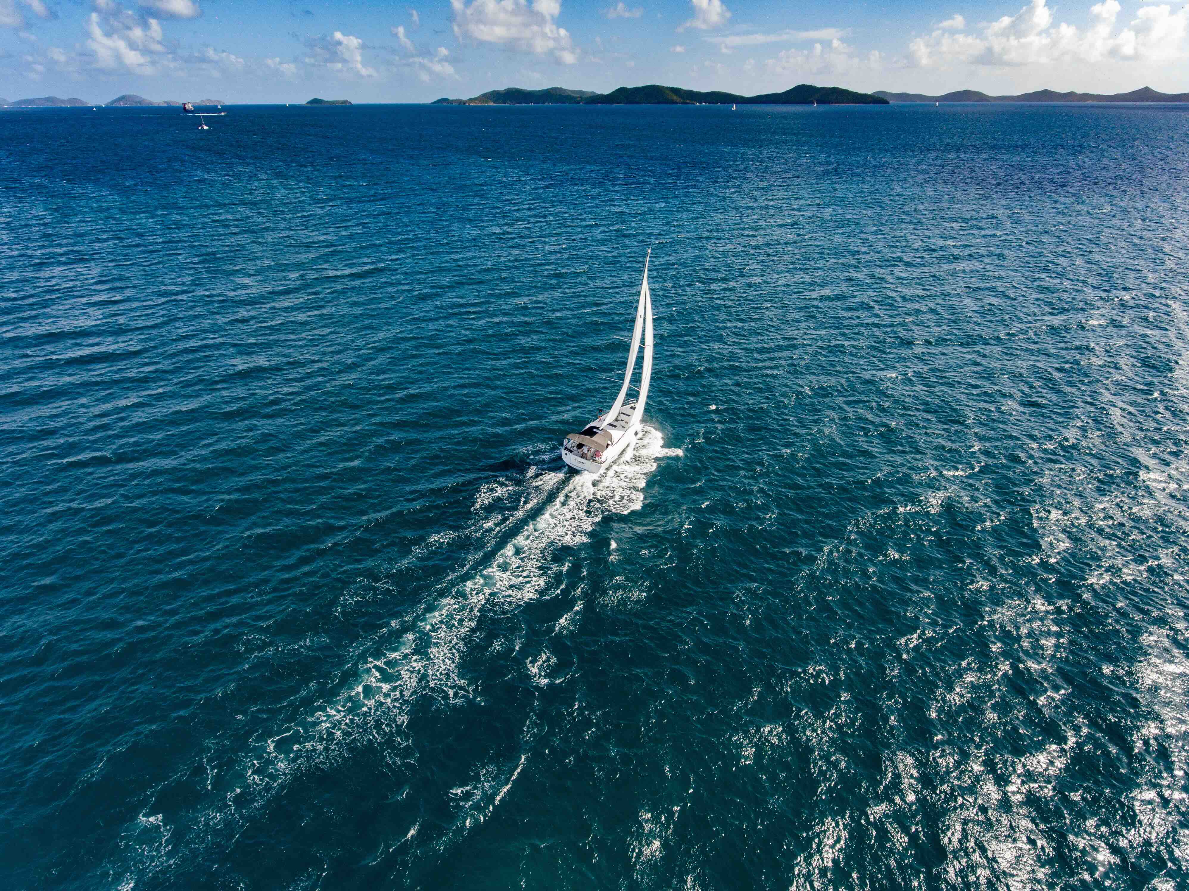 COSETTE II - Aerial shot sailing