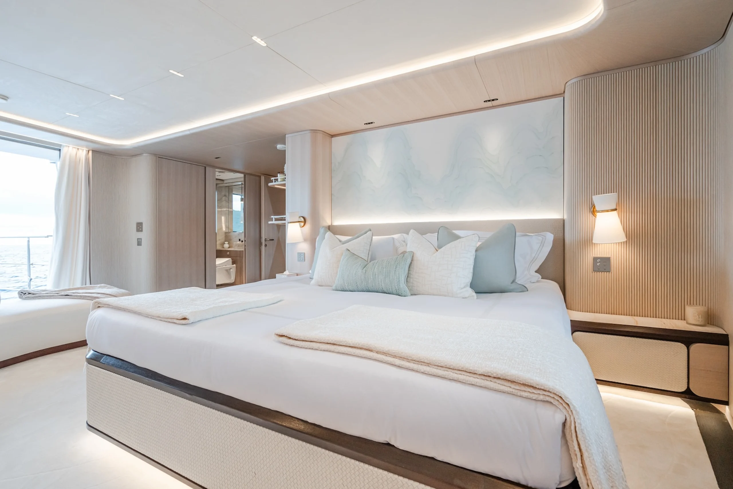 Motor Yacht M master cabin