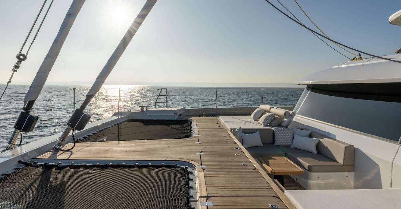 SPICE OF LIFE - Sunreef 60 Catamaran foredeck