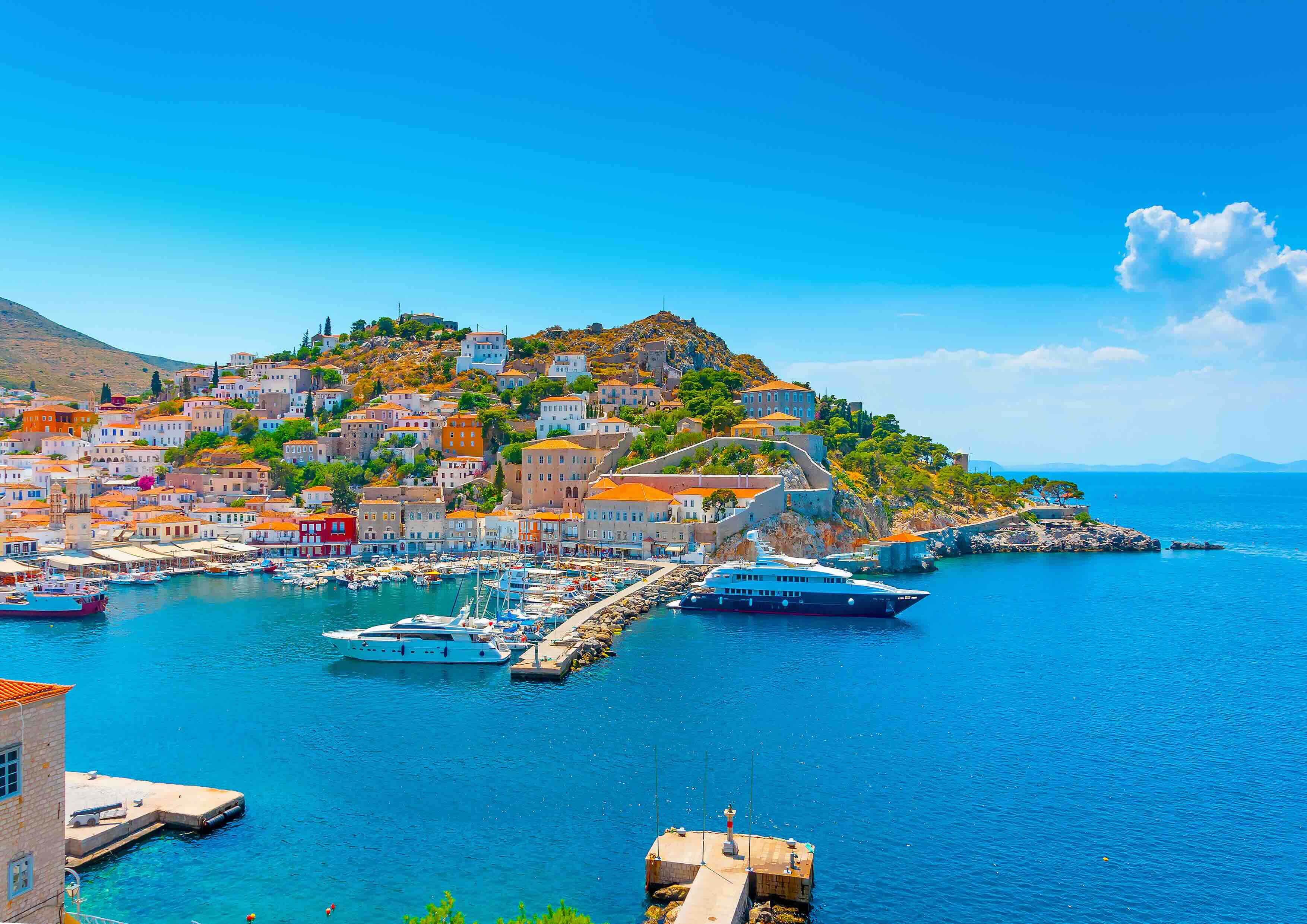 Port of Hydra, Saronic Gulf, Greece