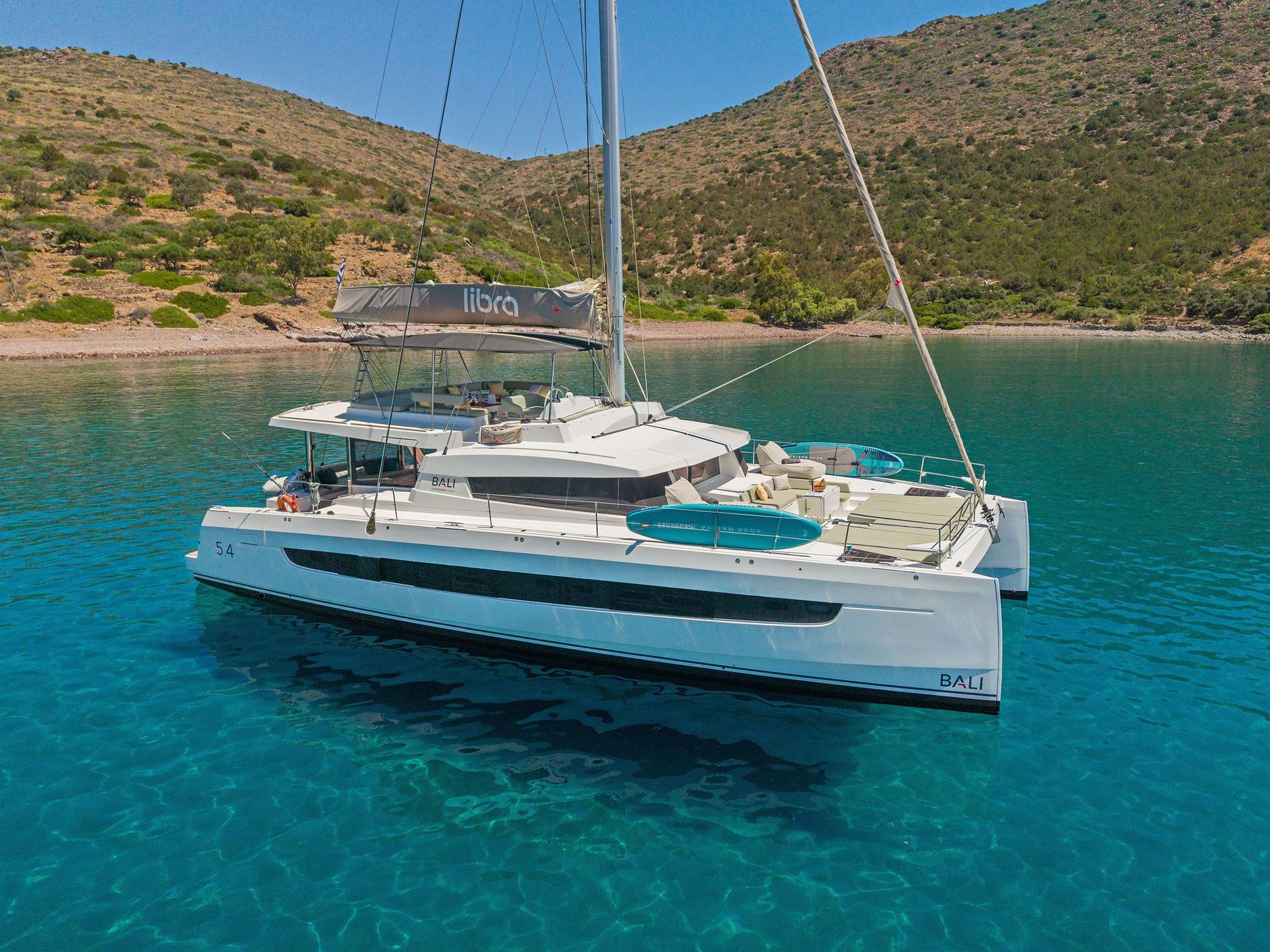 LIBRA Bali 5.4 crewed catamaran Greece
