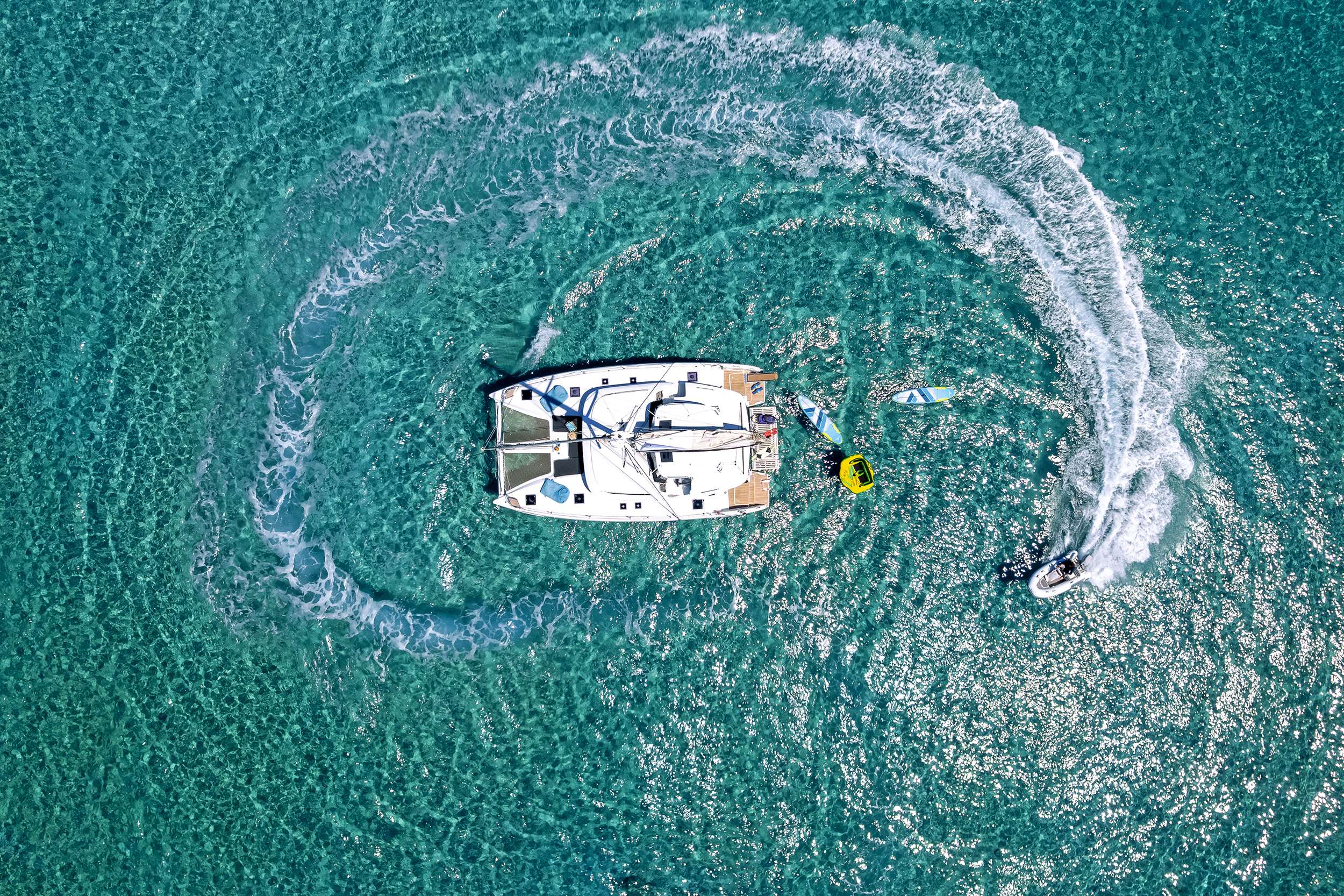 MY STAR - Lagoon 46 aerial view