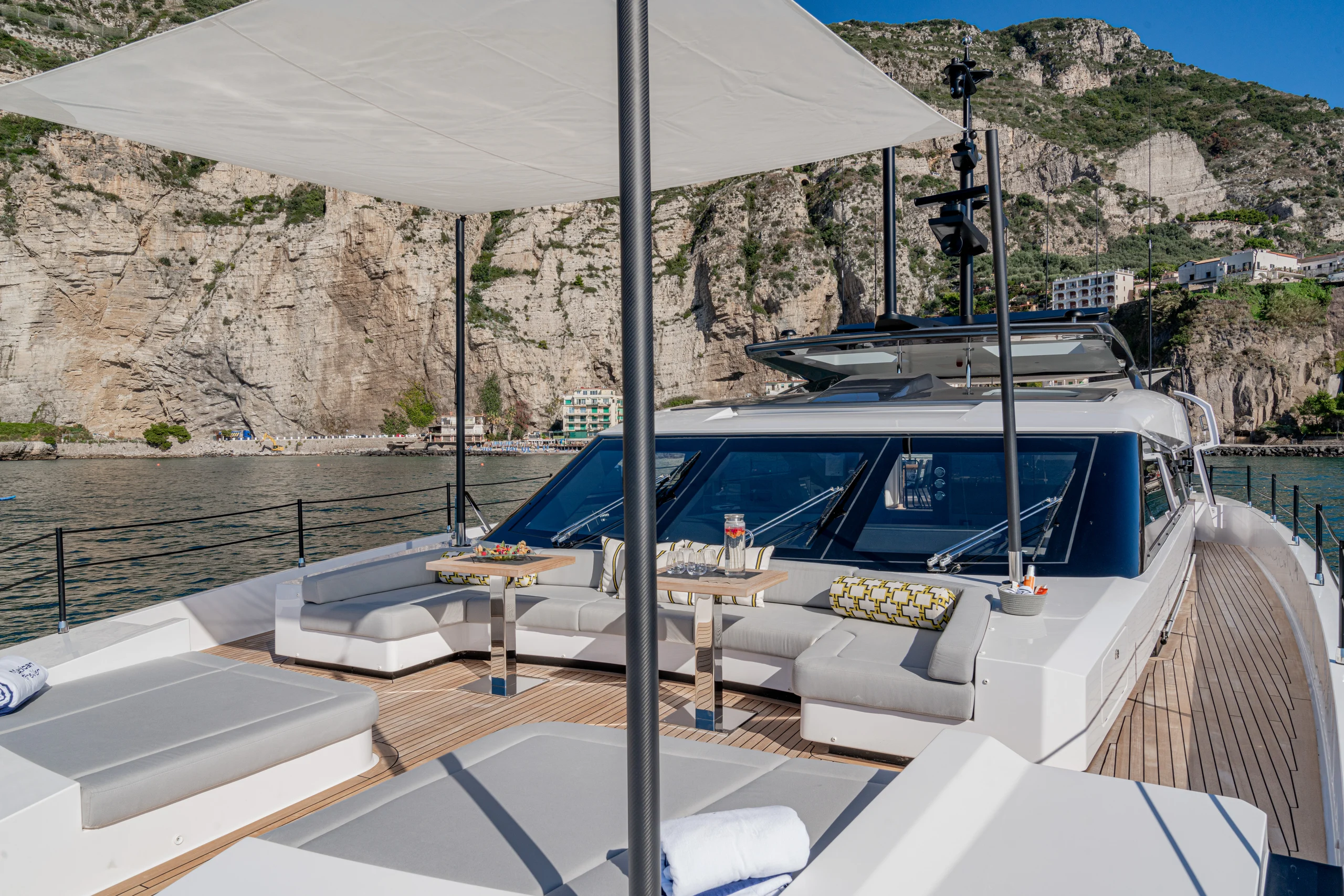 MARICAN FOREVER - 2024 Ferretti Custom Line 106' foredeck lounge space