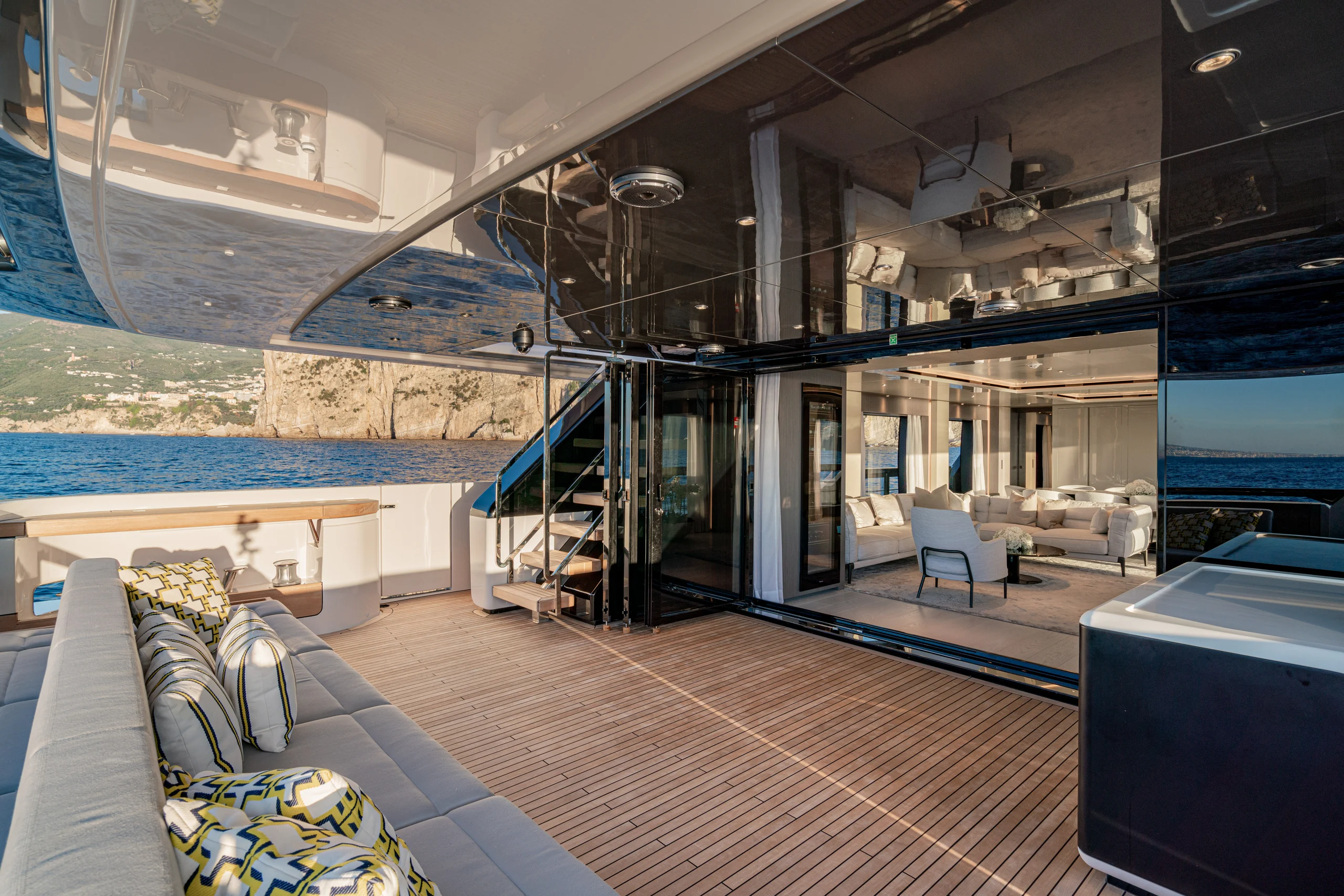 MARICAN FOREVER - 2024 Ferretti Custom Line 106' interior walkway
