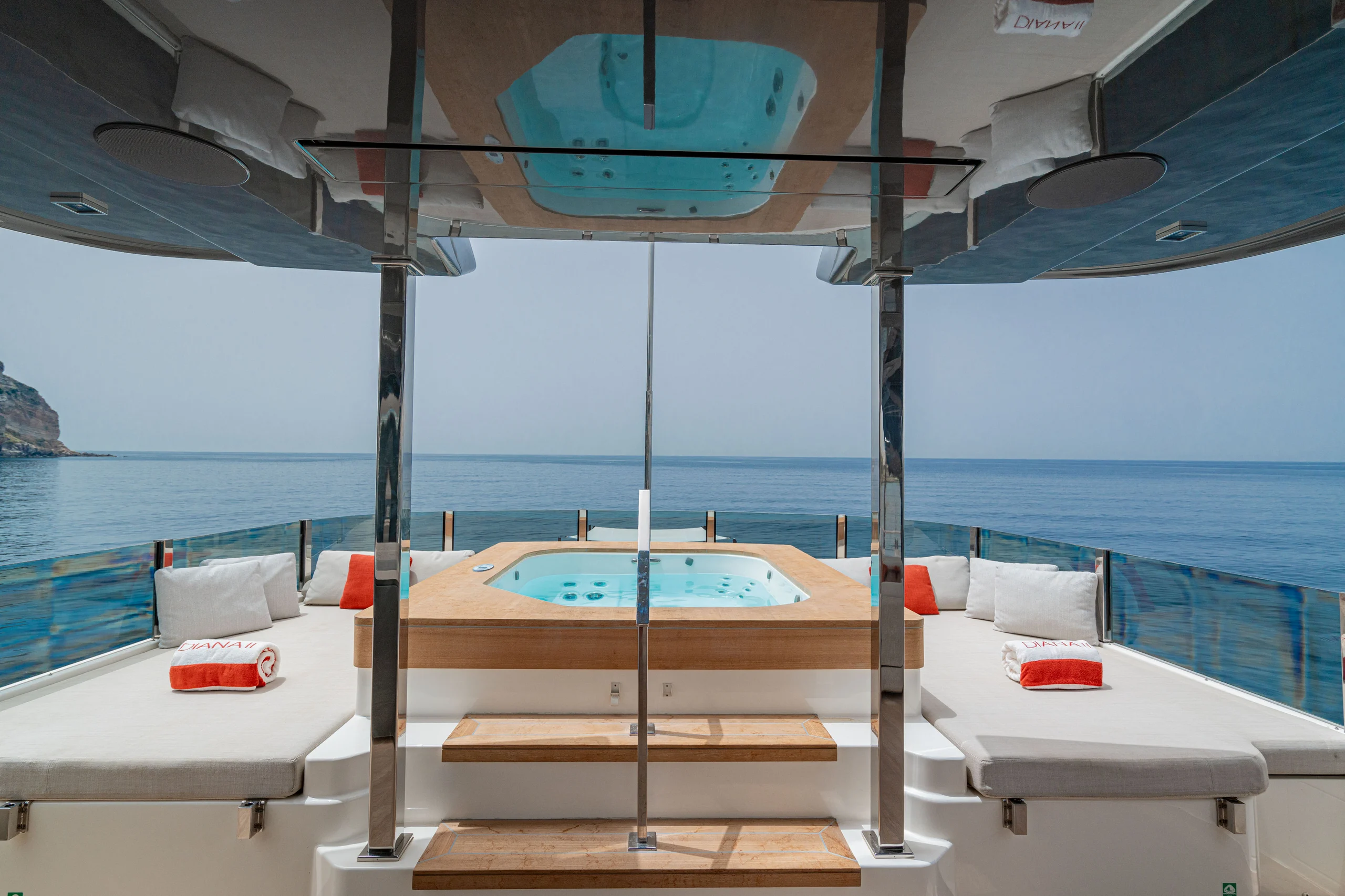 DIANA II - Custom Line 33m Amalfi Coast Luxury Crewed Superyacht charter with a jacuzzi
