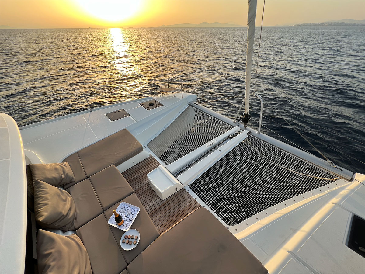 SOPHIA - Lagoon 50 Greece Crewed 50ft Catamaran from Athens foredeck