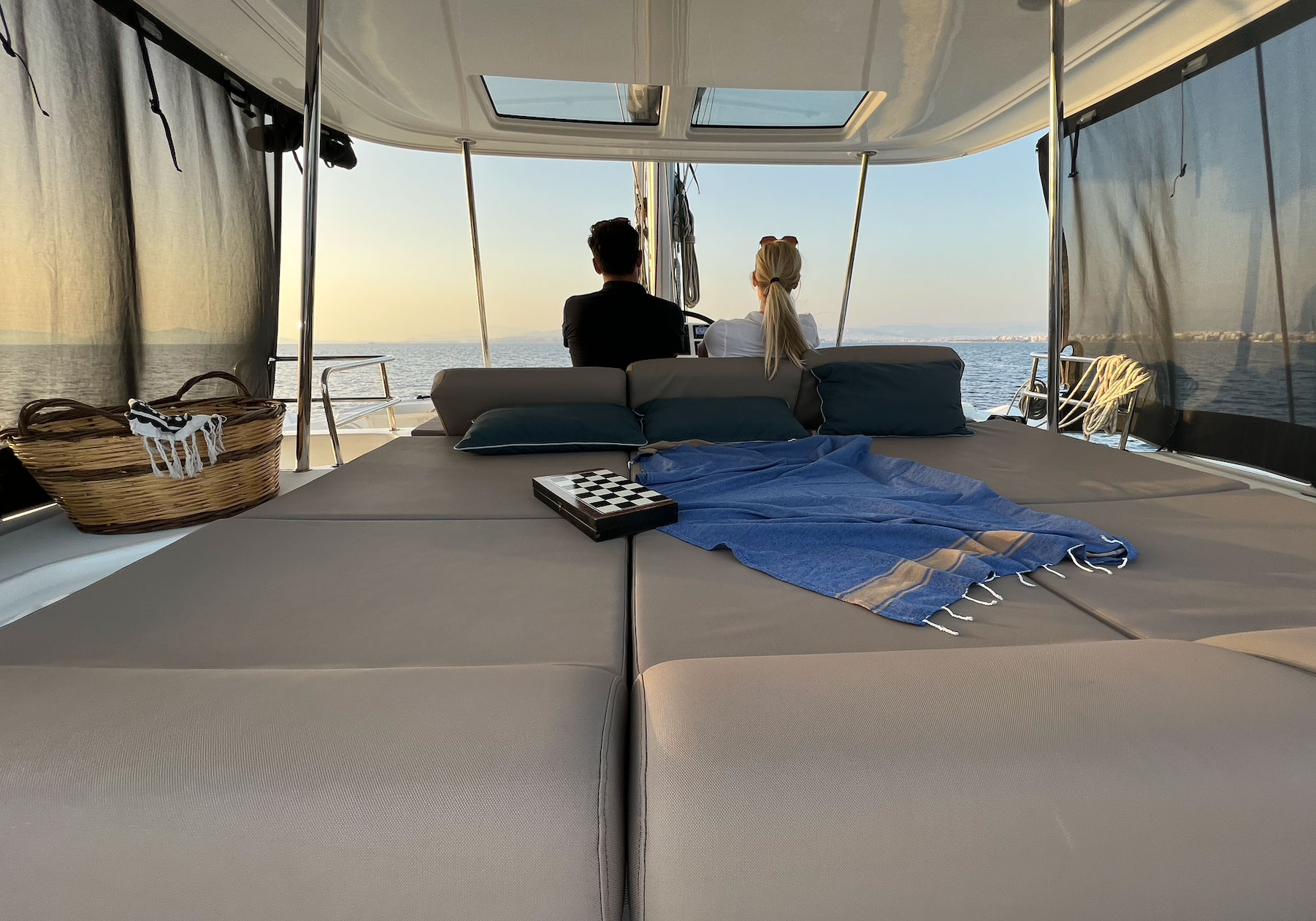 SOPHIA - Lagoon 50 Greece Crewed 50ft Catamaran from Athens flybridge