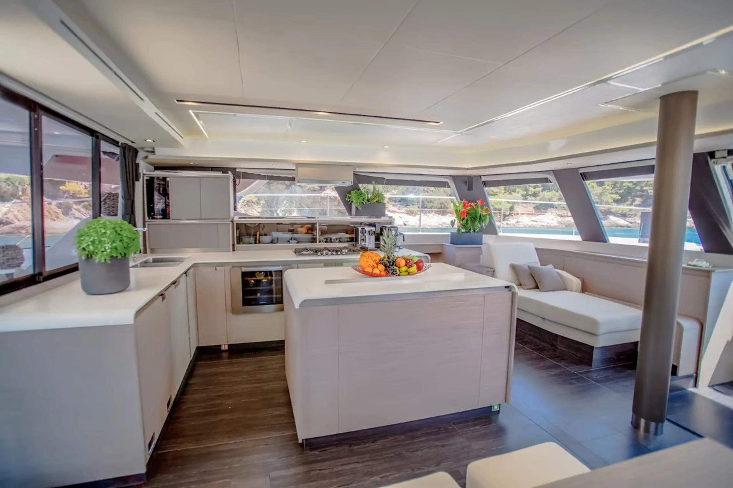 CORE - Fountaine Pajot 67 Power Catamaran galley