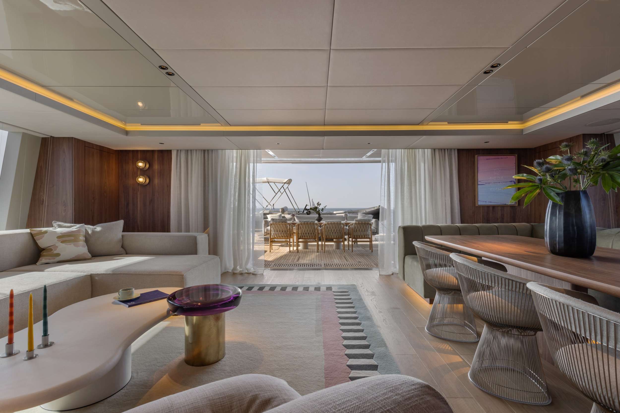 NALANI Sunreef 80 Eco Charter Catamaran main saloon