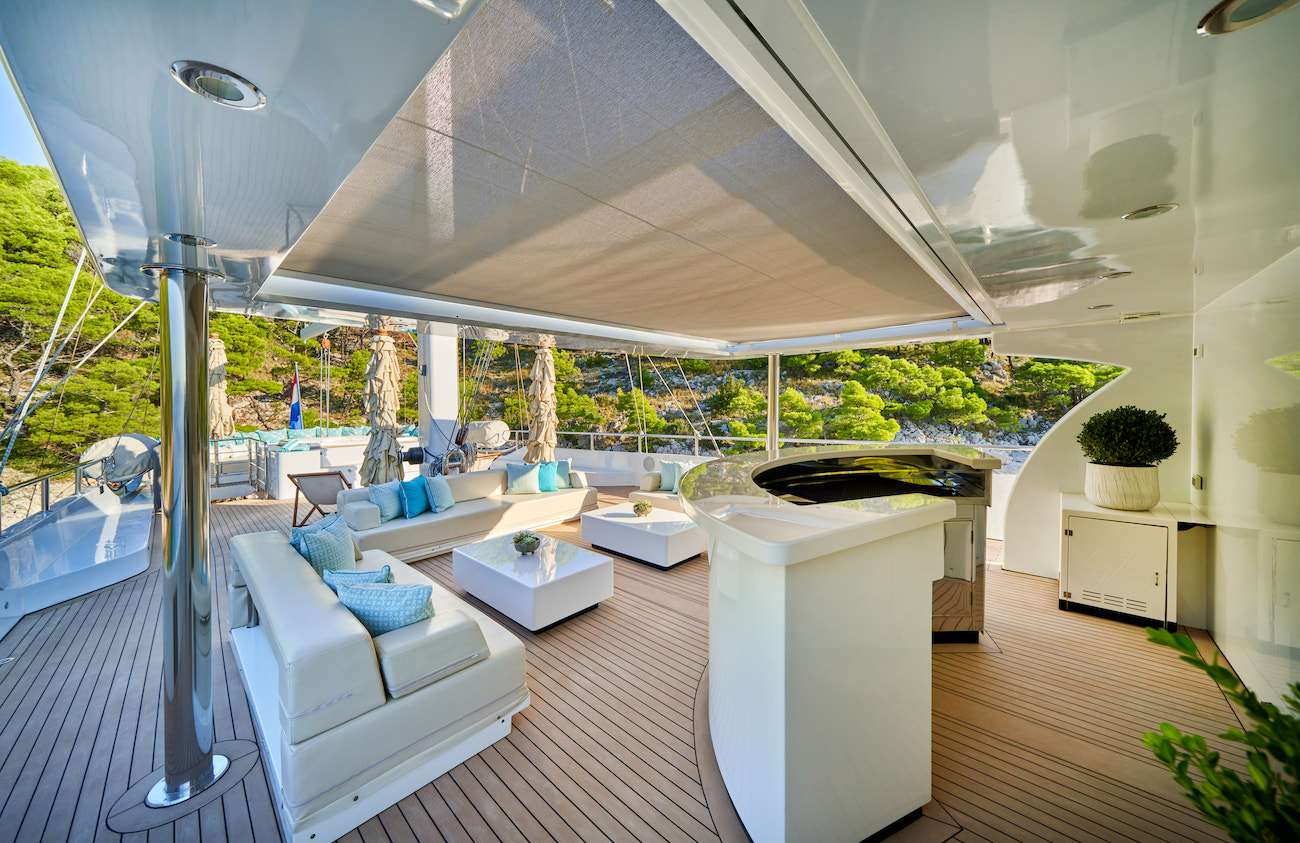 Croatia Luxury Gulet OMINA aft deck