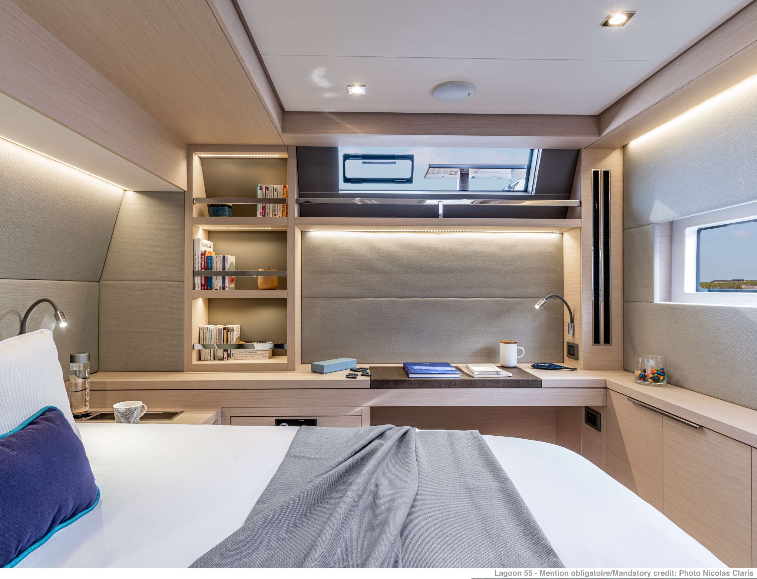 Lagoon 55 POSEIRA Greece Crewed Catamaran double cabin pantry