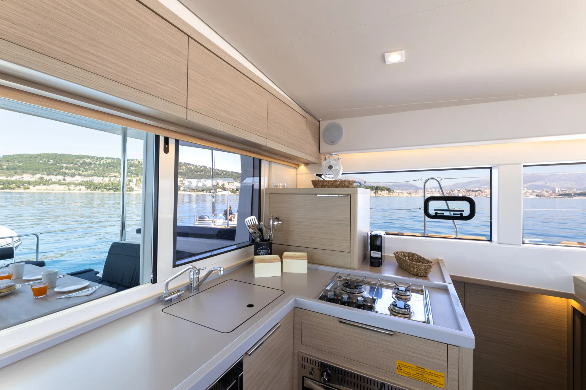Croatia Bareboat Catamaran Lagoon 40 LINDA galley