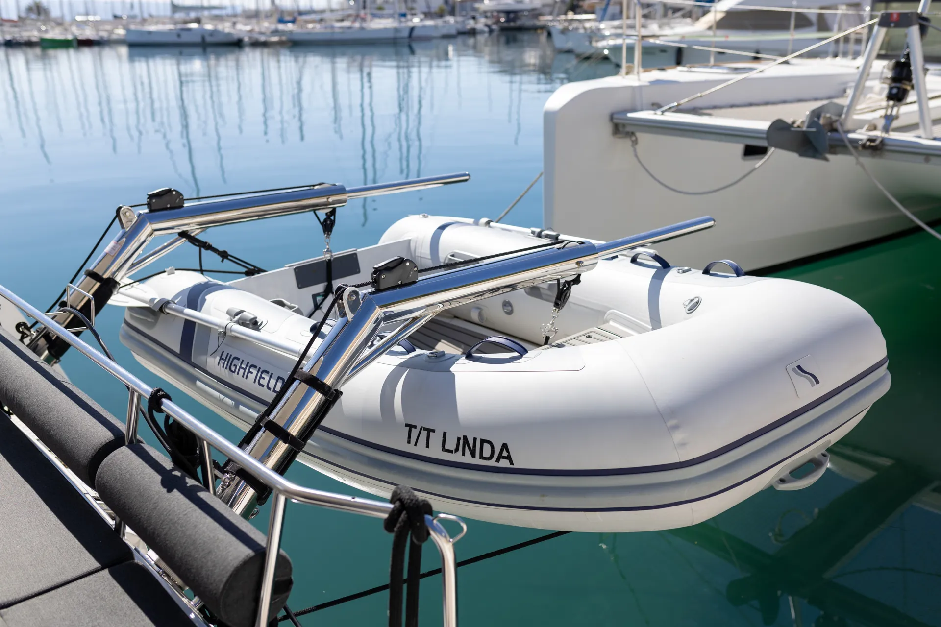 Croatia Bareboat Catamaran Lagoon 40 LINDA tender