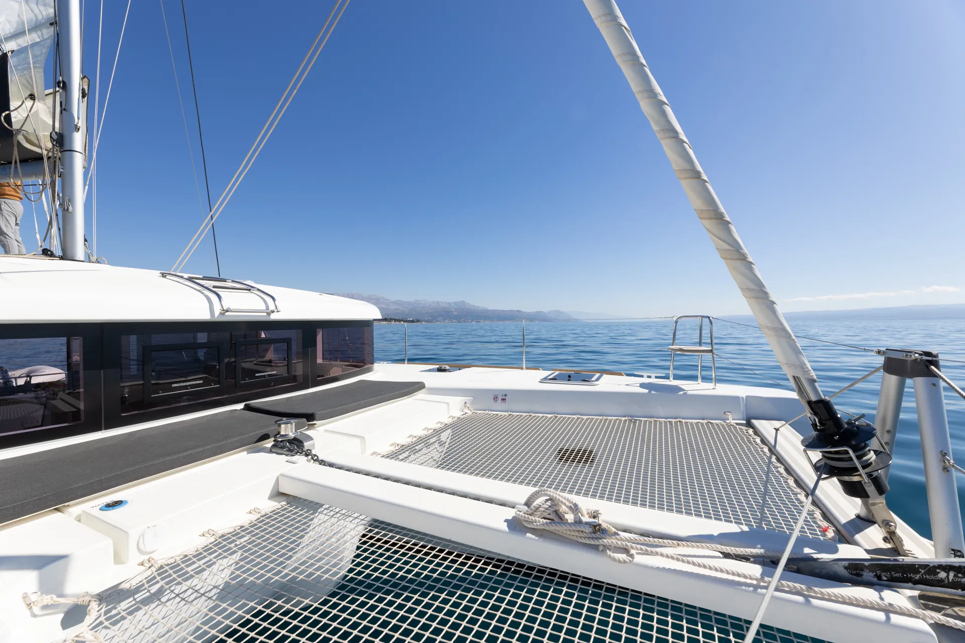 Croatia Bareboat Catamaran Lagoon 40 LINDA foredeck