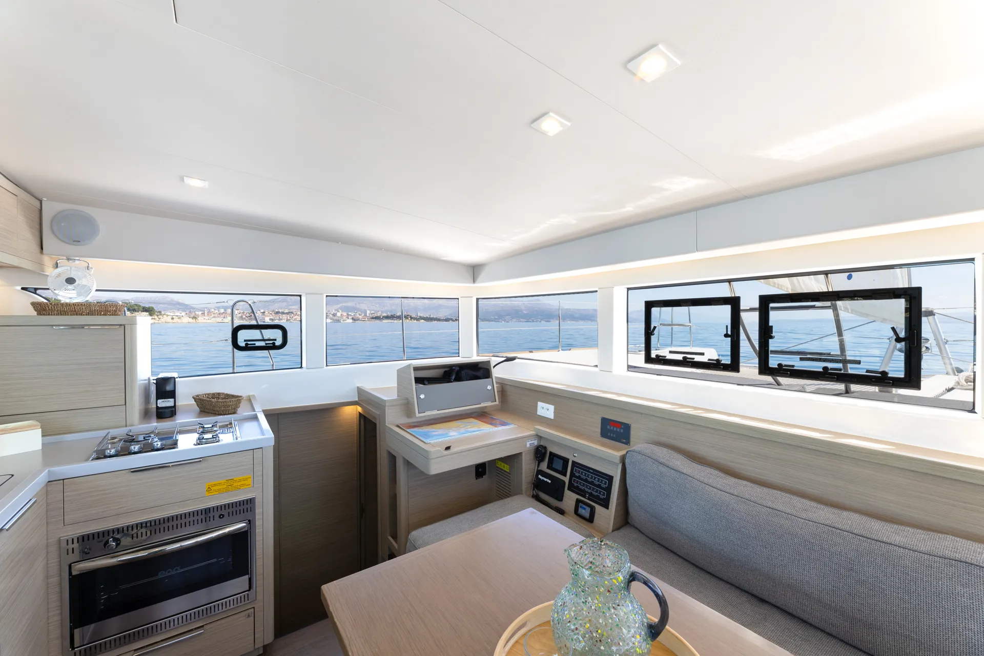 Croatia Bareboat Catamaran Lagoon 40 LINDA saloon