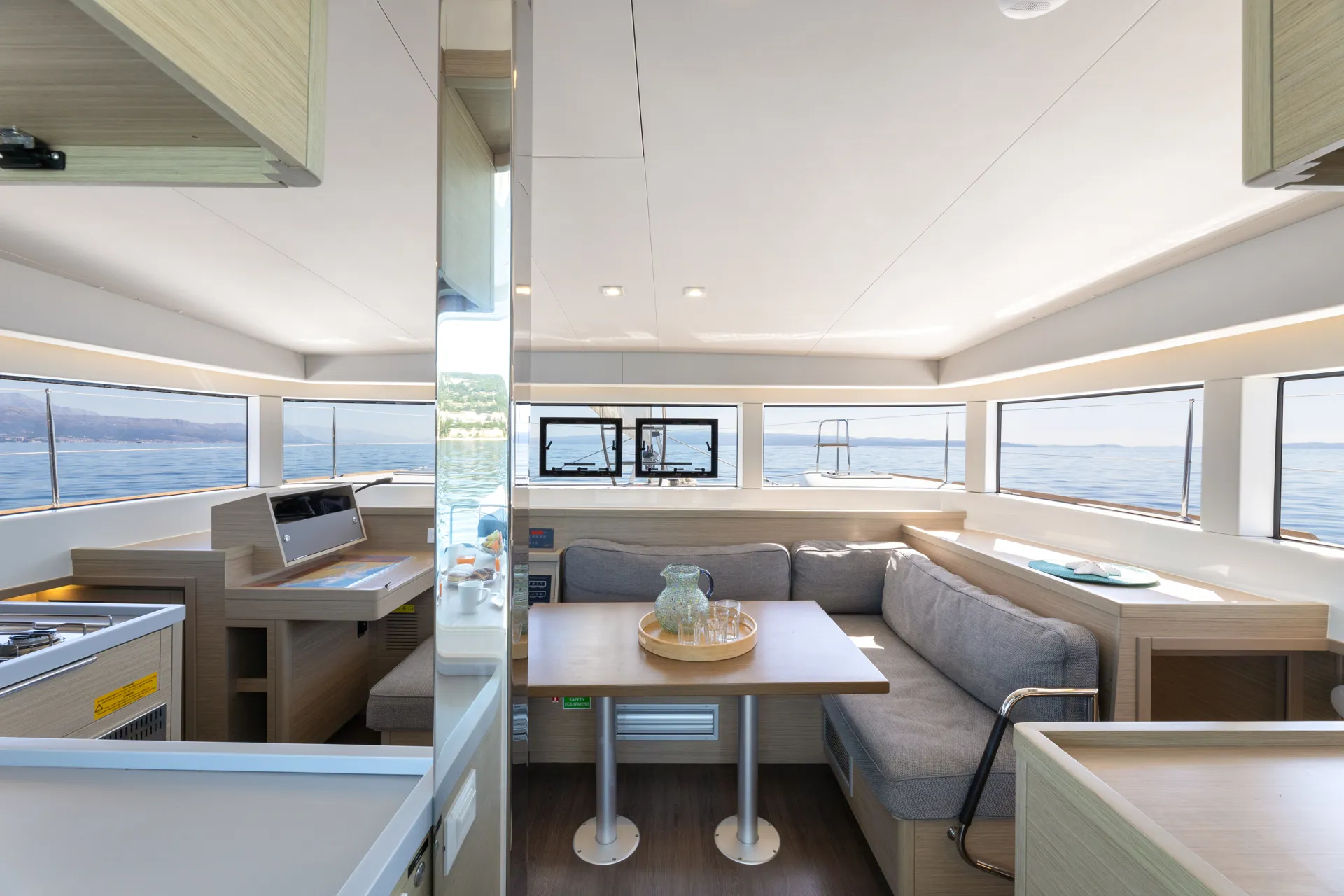 Croatia Bareboat Catamaran Lagoon 40 LINDA saloon