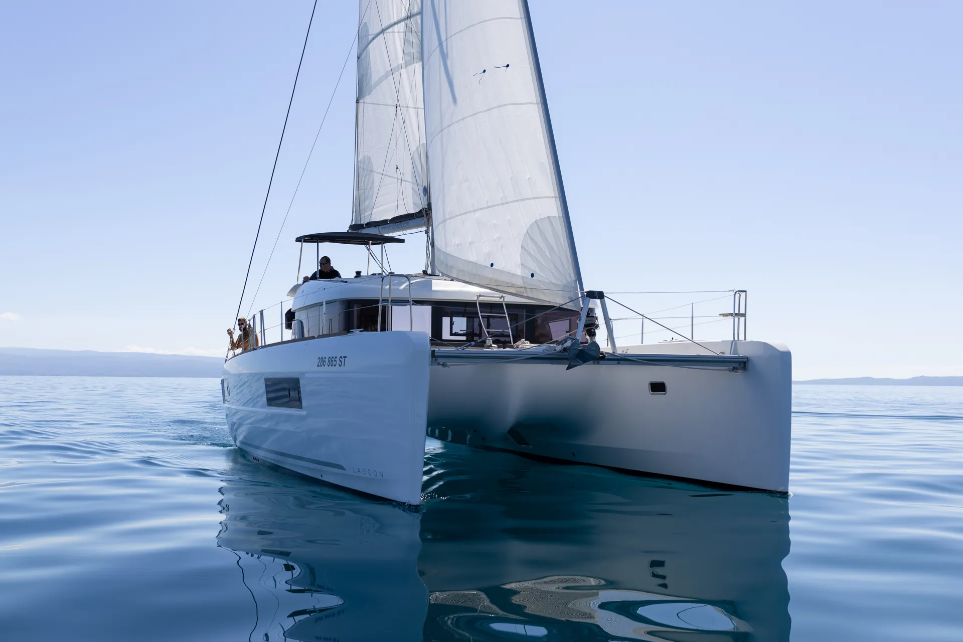 Croatia Bareboat Catamaran Lagoon 40 LINDA sailing