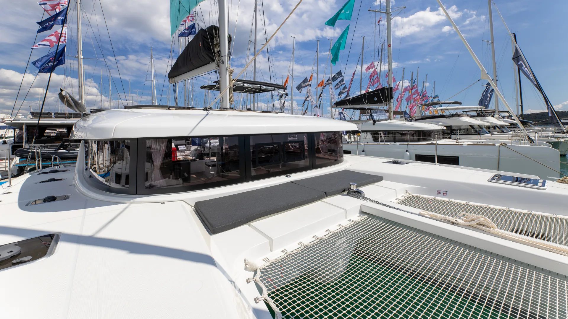 Croatia Bareboat Catamaran Lagoon 42 AVENTUS foredeck