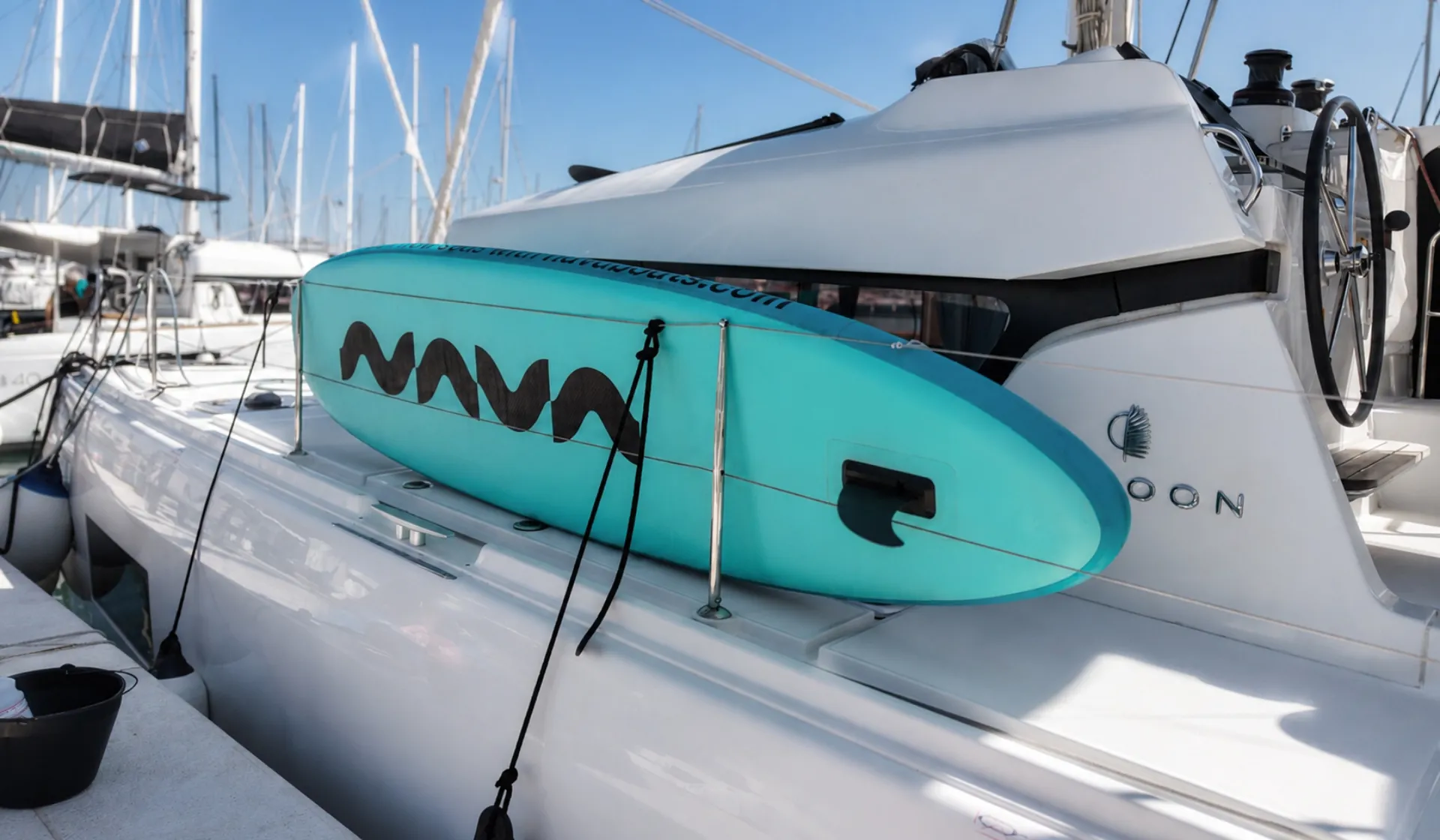 Croatia Bareboat Catamaran Lagoon 42 AVENTUS stand up paddleboard