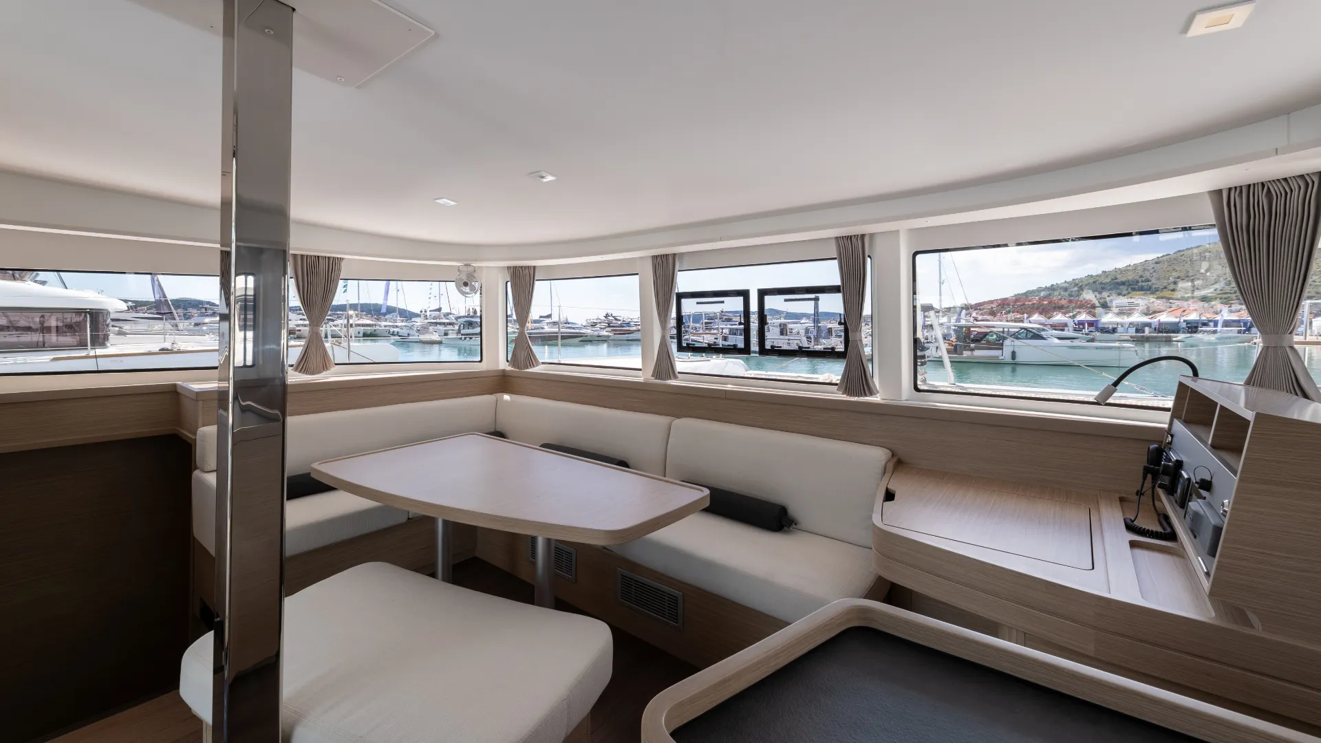 Croatia Bareboat Catamaran Lagoon 42 AVENTUS saloon