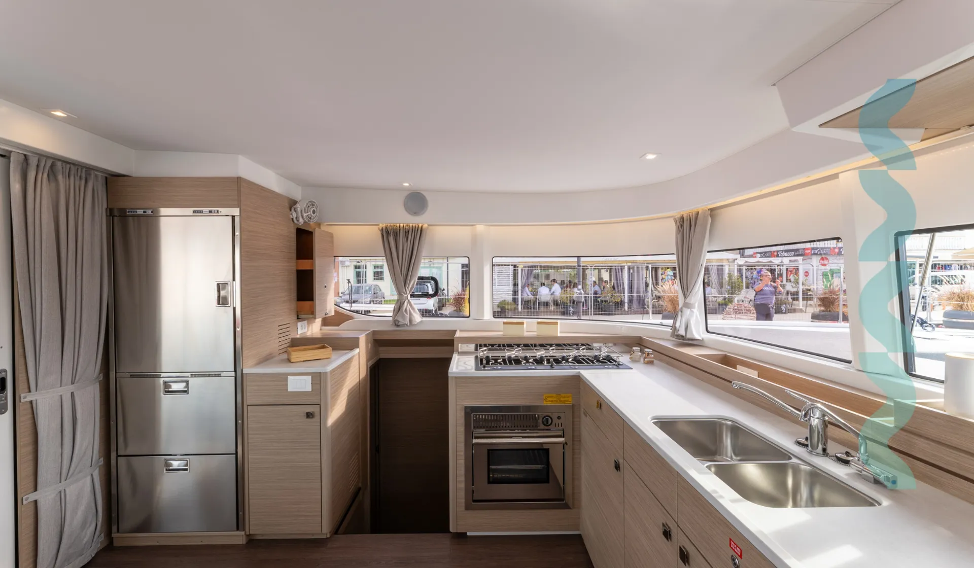 Lagoon 43 Croatia Bareboat Catamaran LA ROSE galley