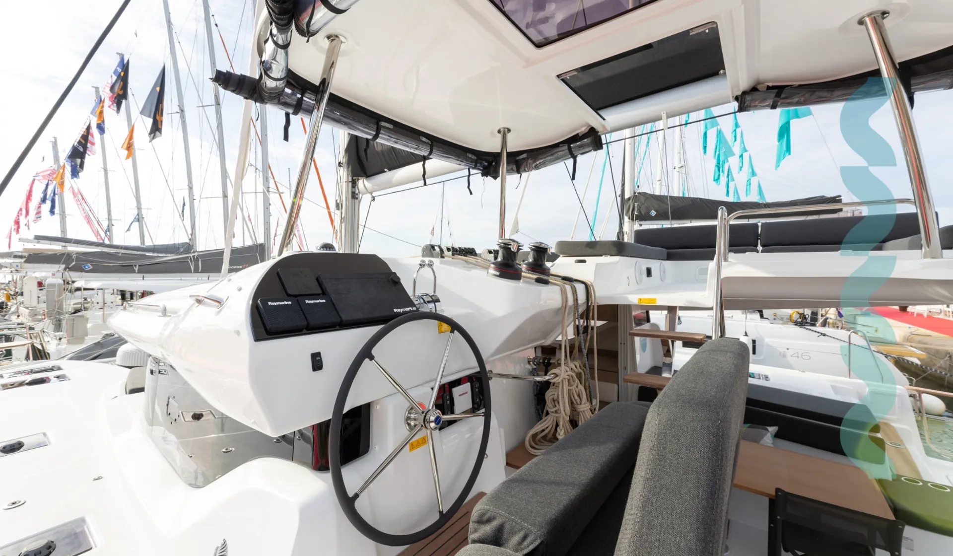 Lagoon 43 Croatia Bareboat Catamaran LA ROSE aft deck