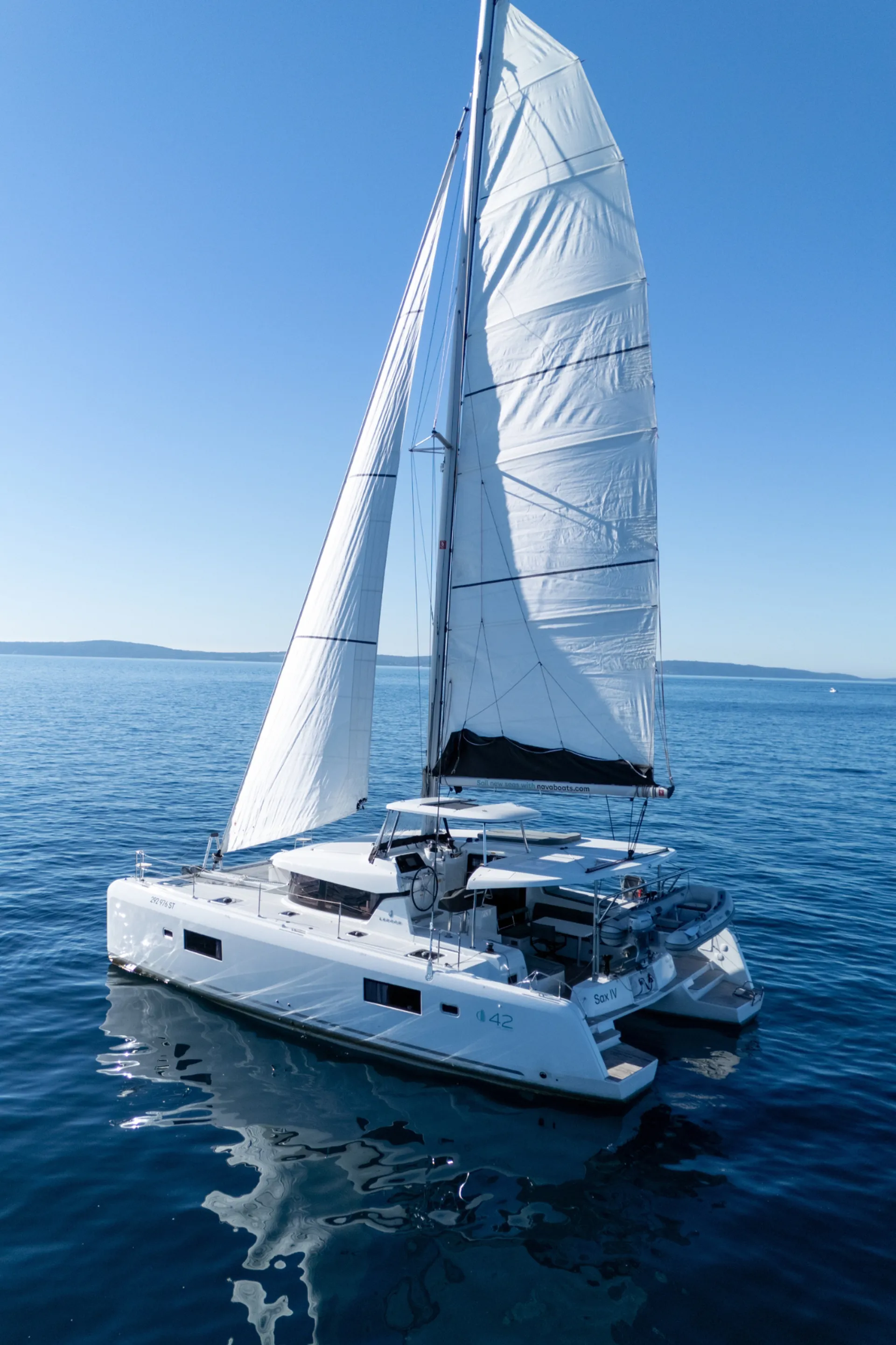Croatia Bareboat Catamaran SAX IV Lagoon 42 Sailing
