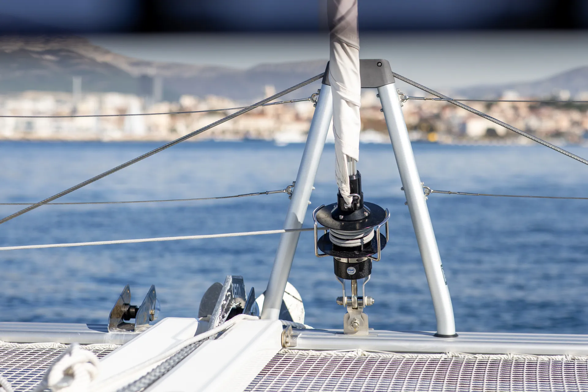 Croatia Bareboat Catamaran SAX IV Lagoon 42 Furling Genoa