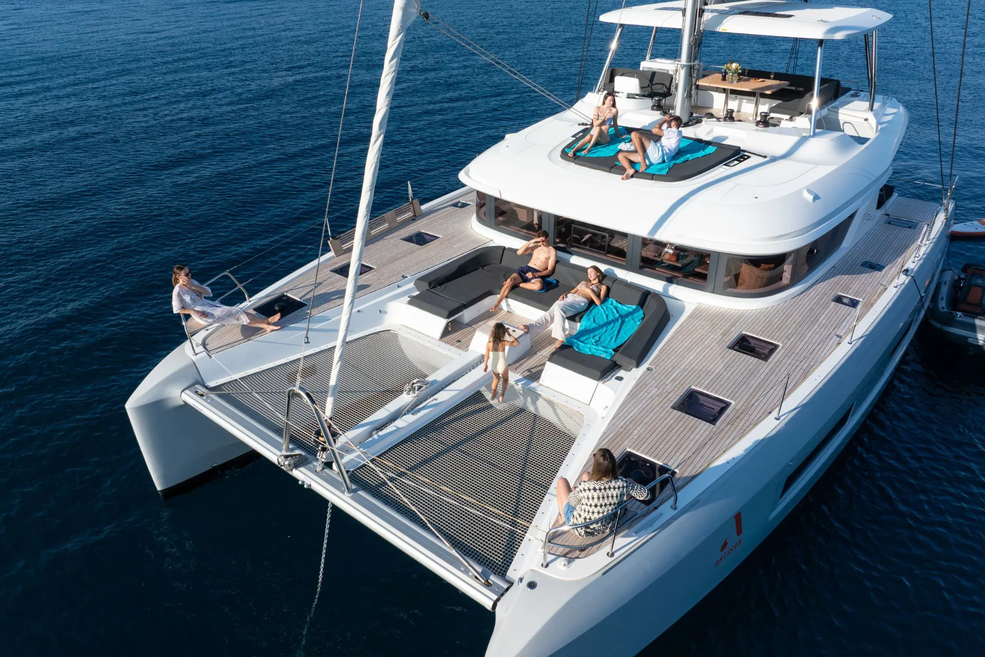 Croatia Crewed Catamaran ARTISAN - 2025 Lagoon 55 foredeck space
