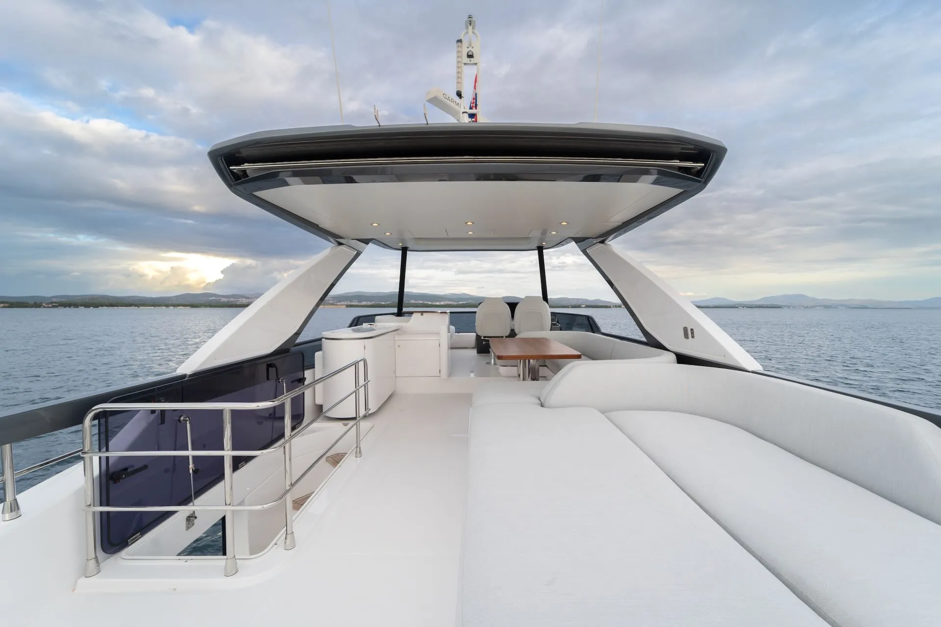 Croatia Crewed Motor Yacht DONNA - 2023 Azimut 68 Fly flybridge seating