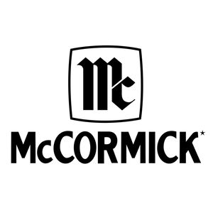 McCormick logo in black and white with stylized M and C letters inside a square.