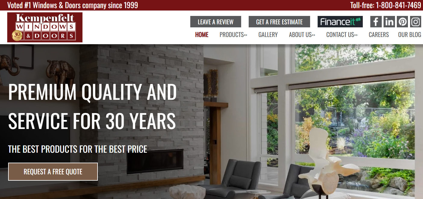 Kempenfelt window company in Barriee