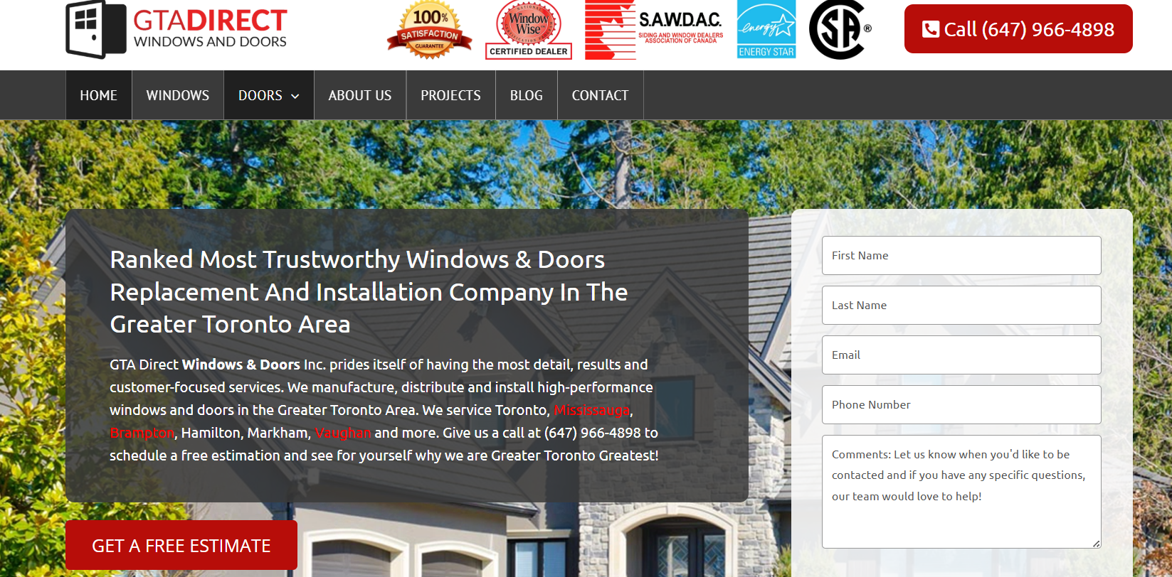 GTA Direct window company Toronto