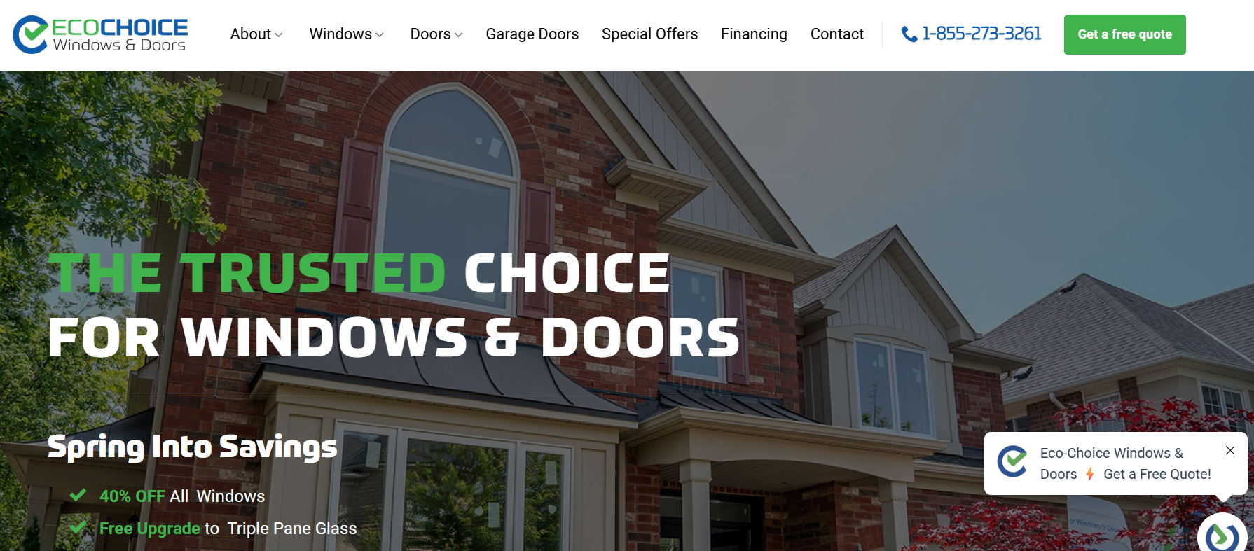 EcoChoice window manufacturer in Ontario