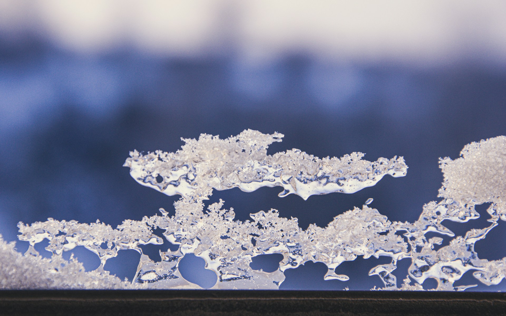 ice forms on windows