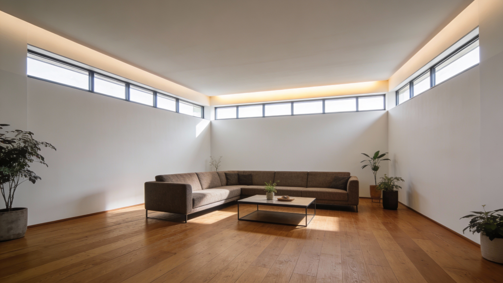 clerestory windows in a modern hom