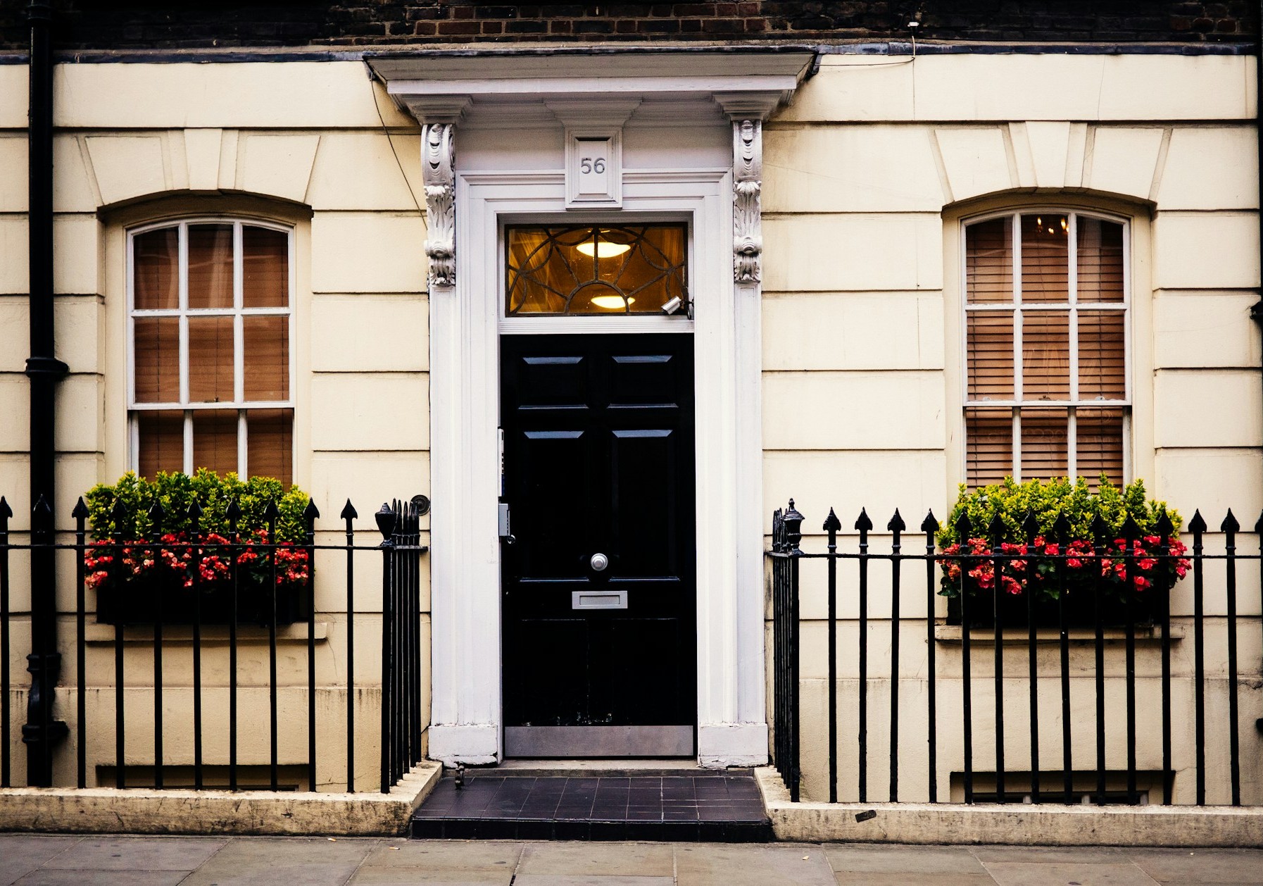 home with an open-air front porch