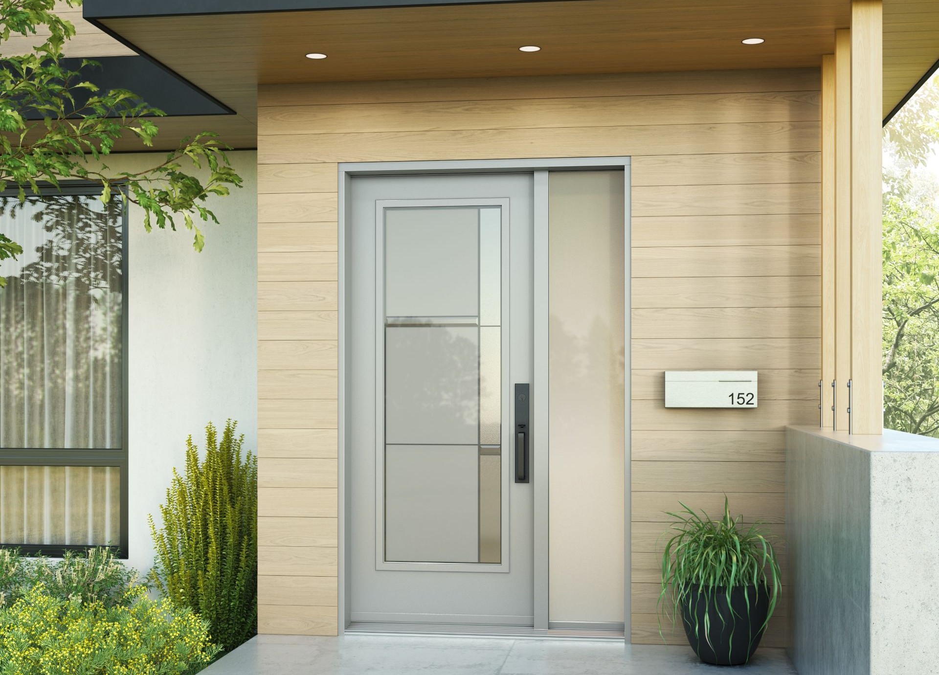 home with a security door