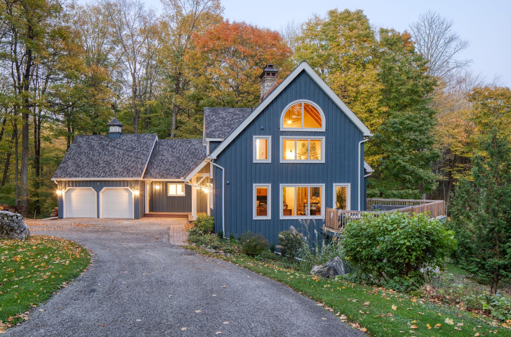 house with brickmould windows