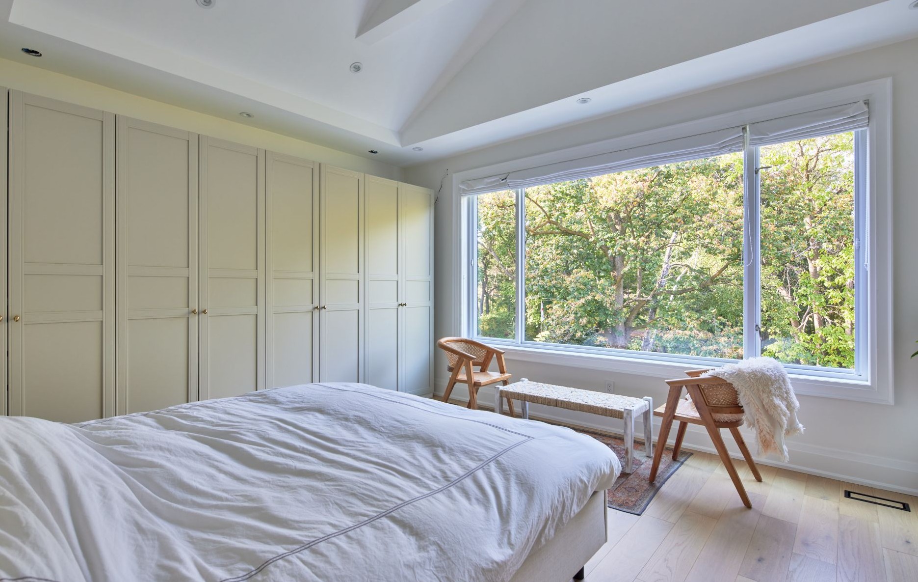 bedroom with casement egress windows