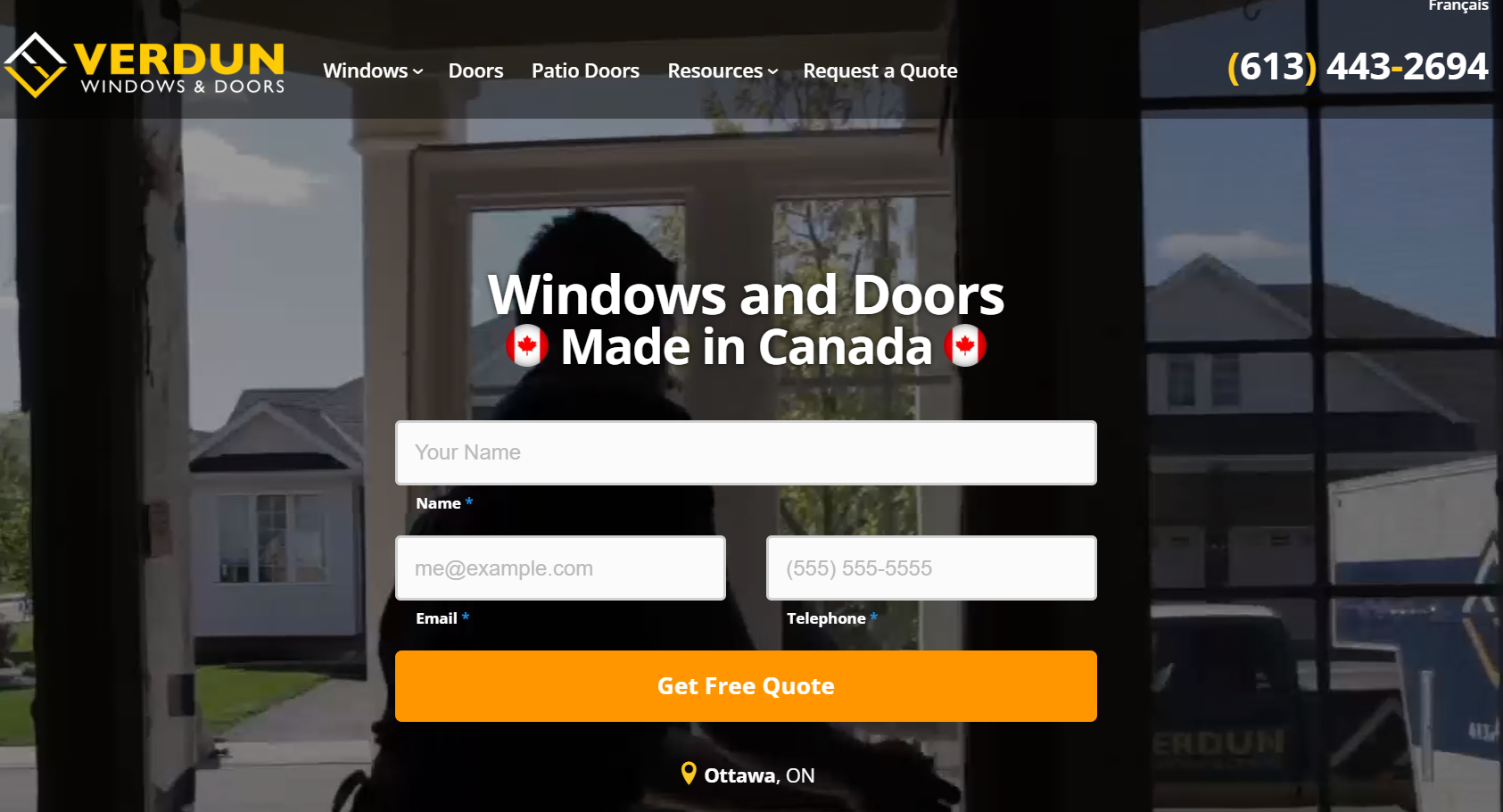 Verdun homepage