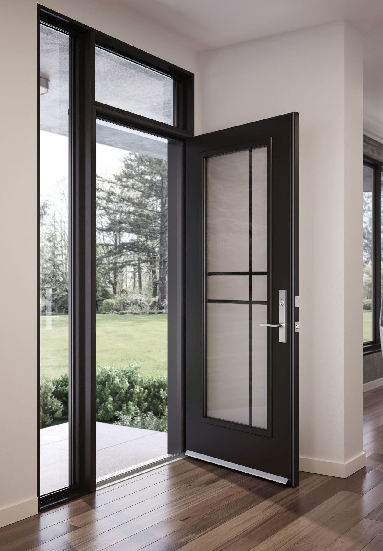 front door with a deadbolt door lock
