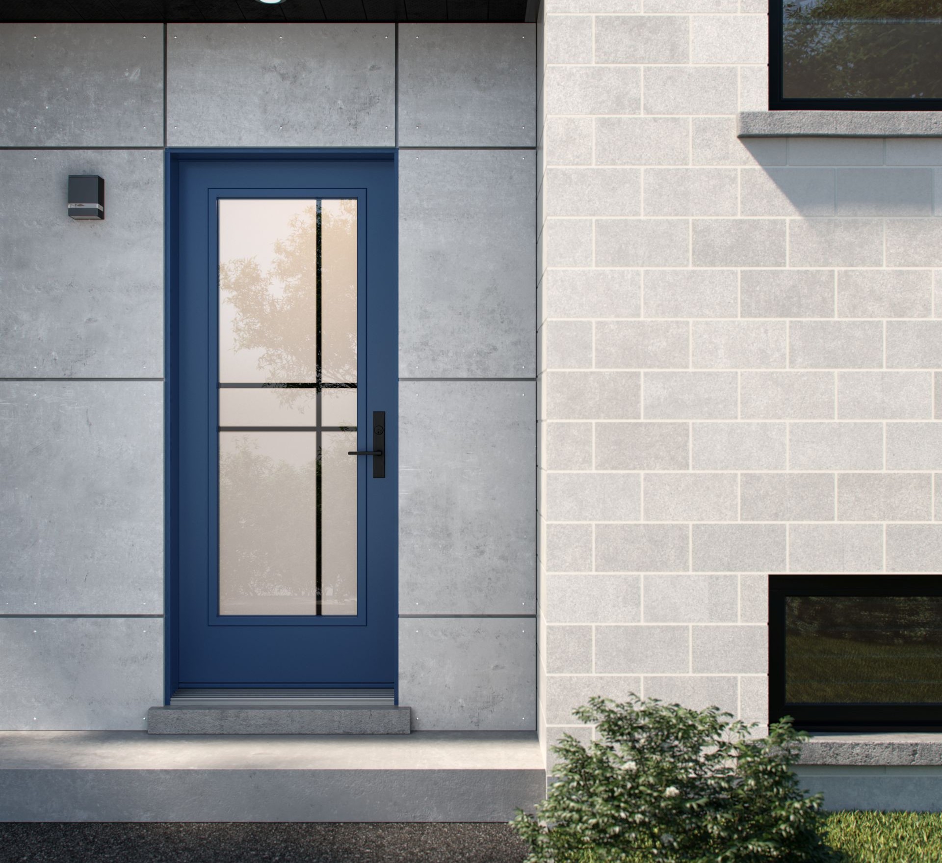 home with energy-efficient front door