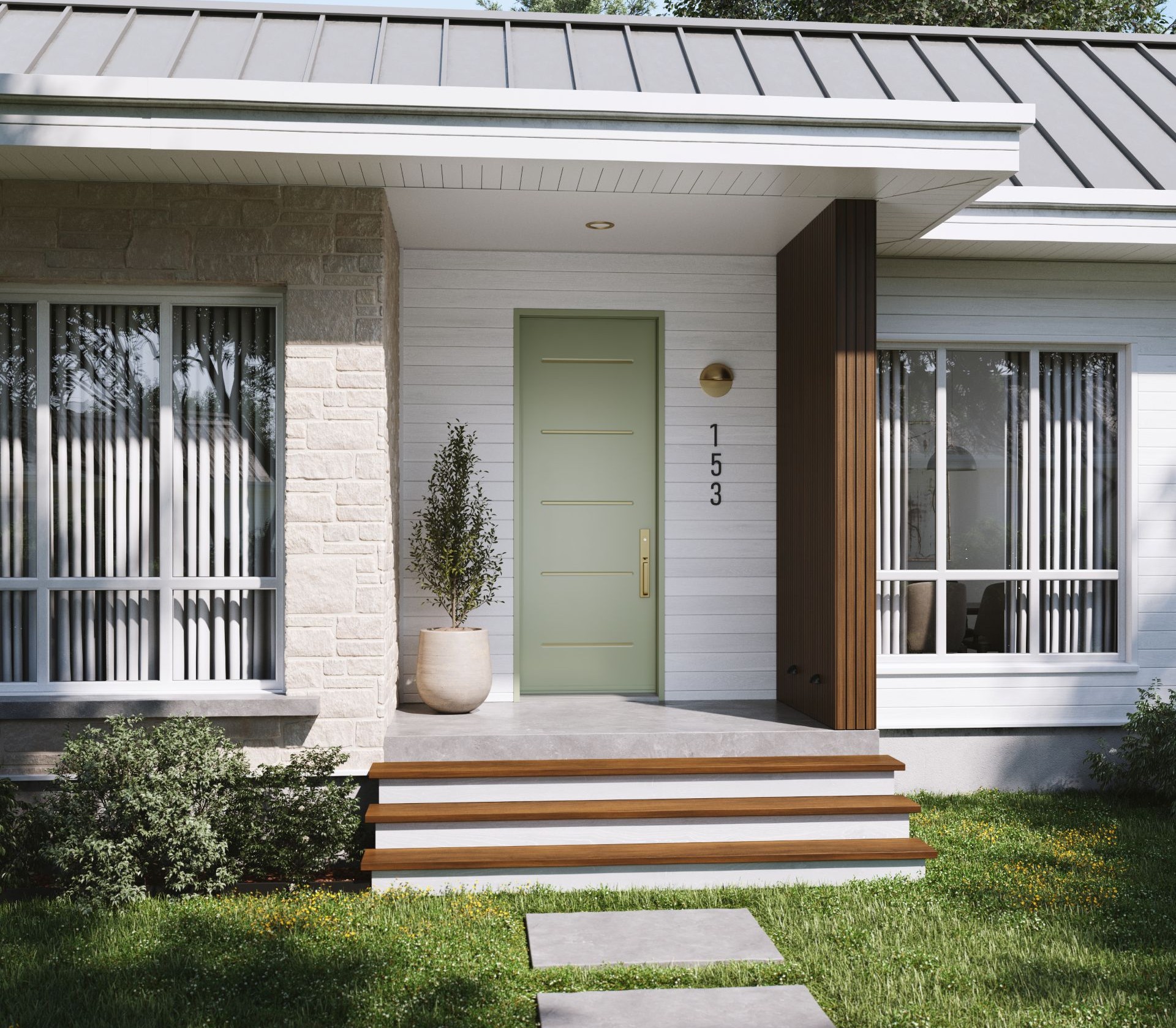 house with prehung door