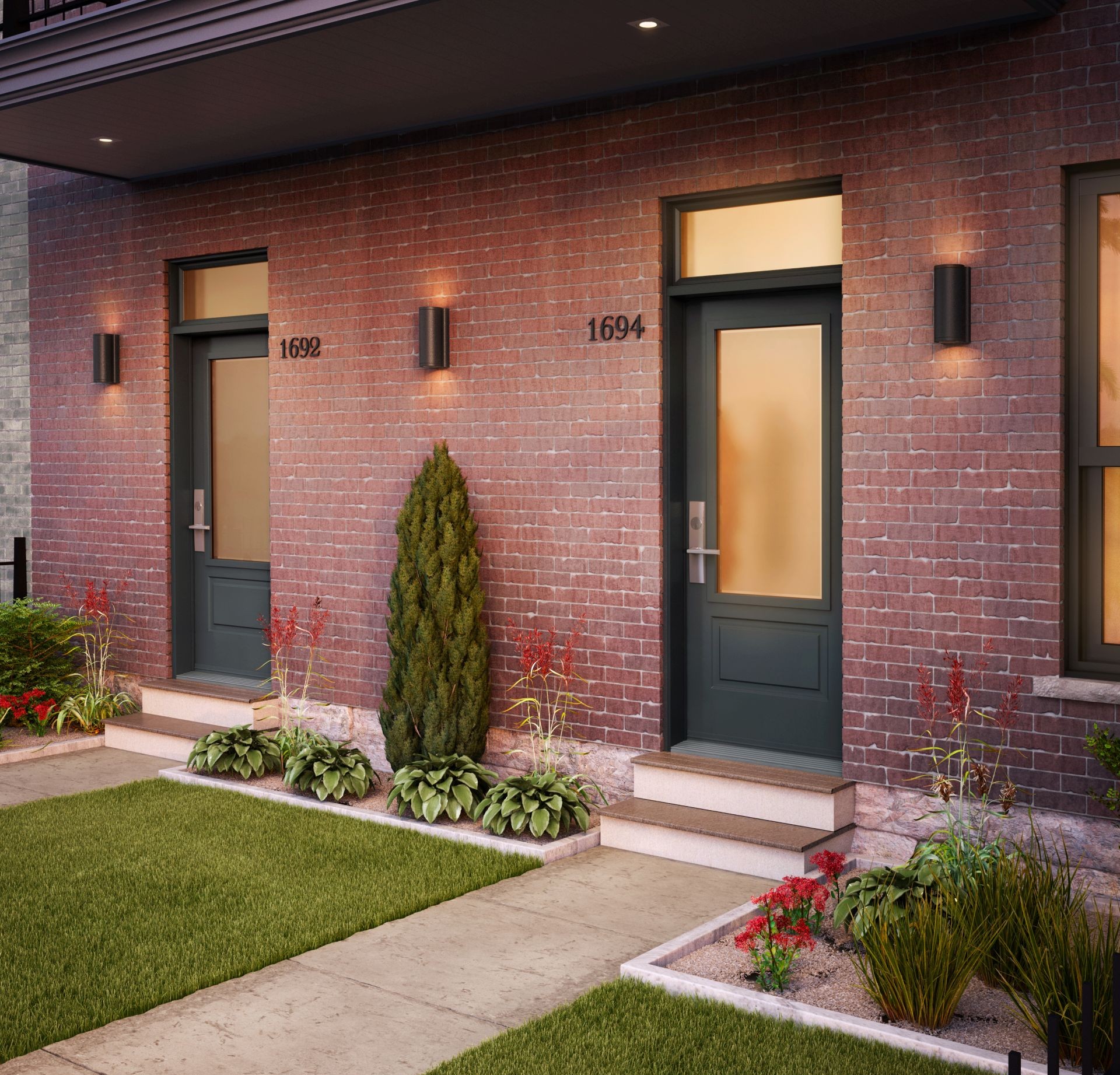 matte black front door