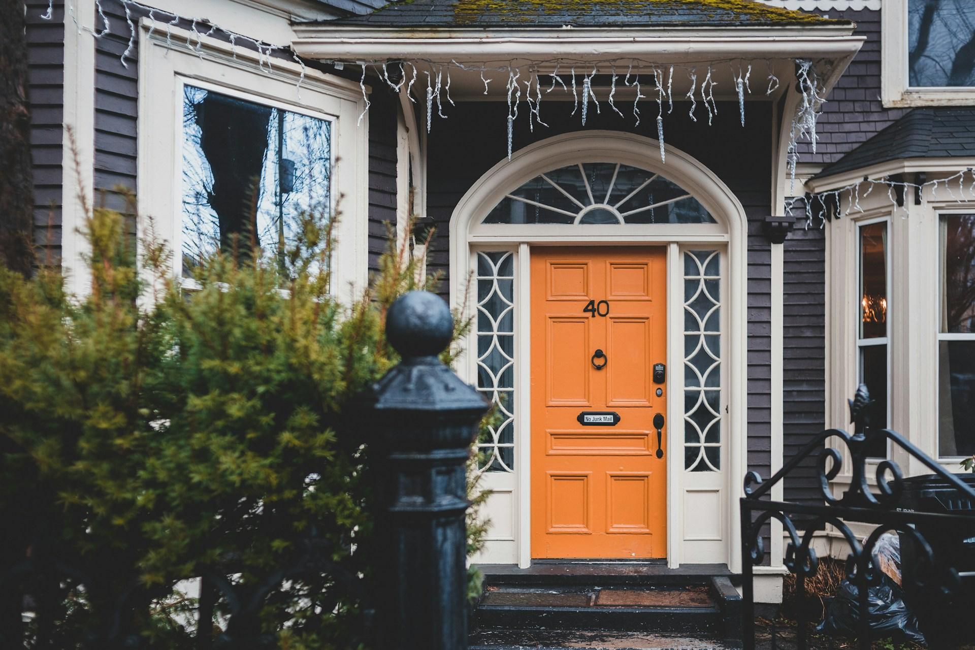 orange front door